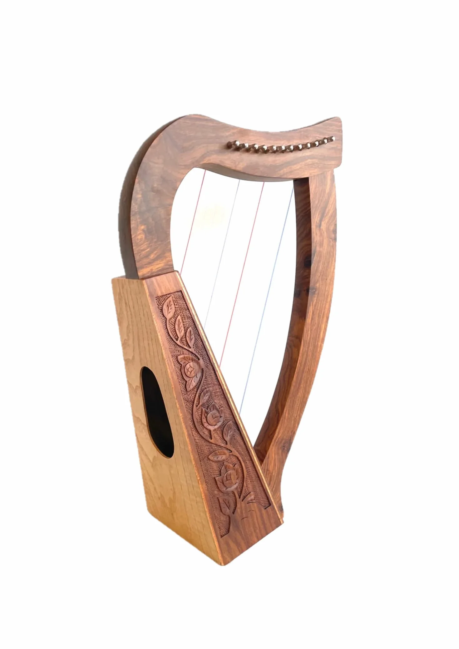 Uzman - Arpa celta de 12 cuerdas - Incluye llave de afinación, cuerdas de repuesto - Arpa de bebé ideal para principiantes - Arpa para principiantes - Arpa para niños - Hecho a mano