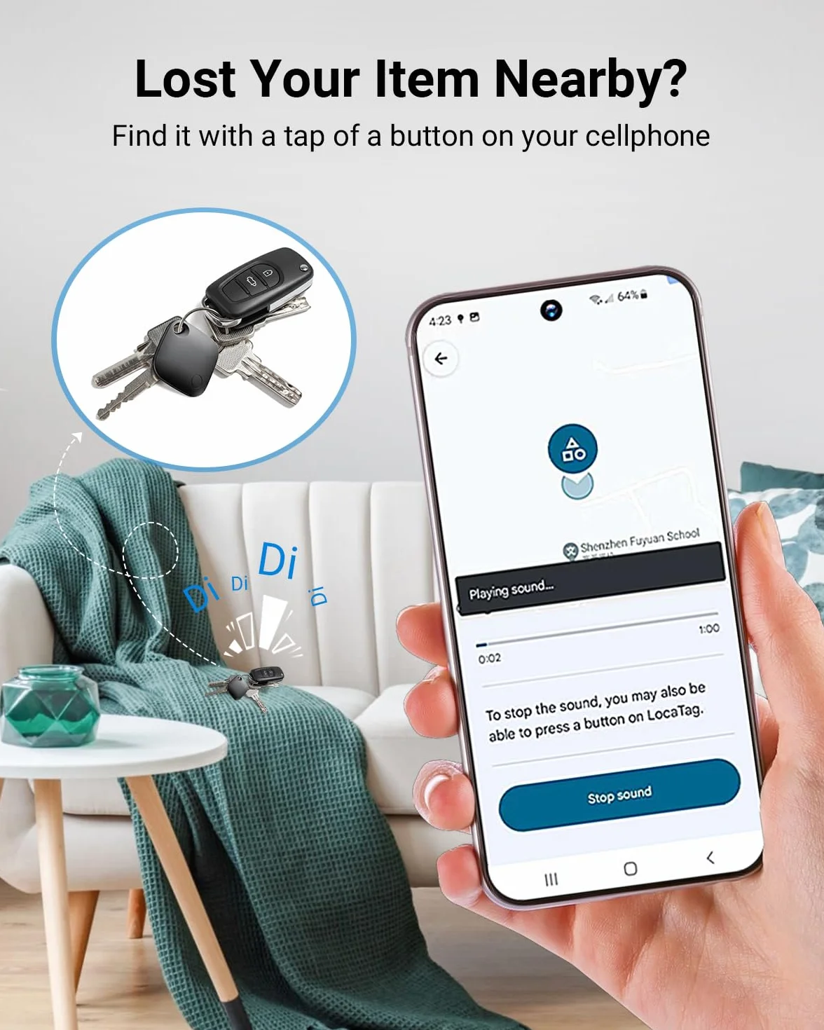 Smart Tag Bluetooth Localizador Llaves Paquete de 4 Android Aplicable Buscar mi Dispositivo Google Smart Finder Equipaje Negro