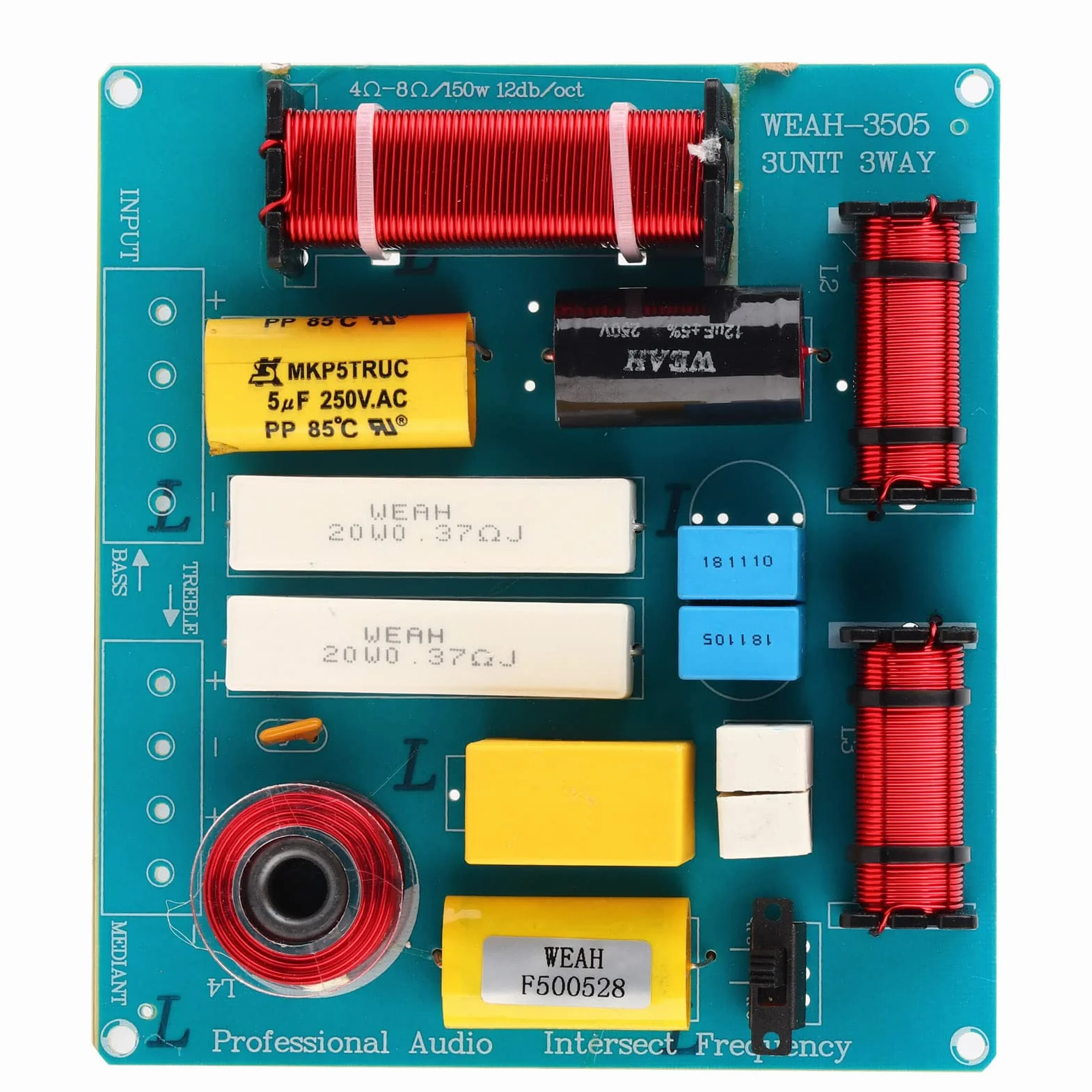 Divisor de frecuencia audio 3 vías 300 W filtro cruzado para altavoces KTV escenario