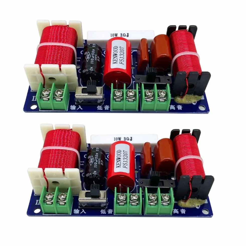 Divisor de Frecuencia 2 Vías 250W 2500Hz-3000Hz Crossover Audio Altavoz DIY