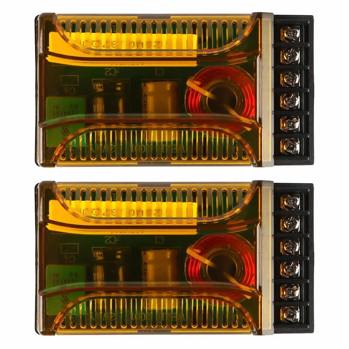 Divisor de frecuencia de 2 vías para Altavoces de Coche, Paquete de 2, Filtro de Cruce