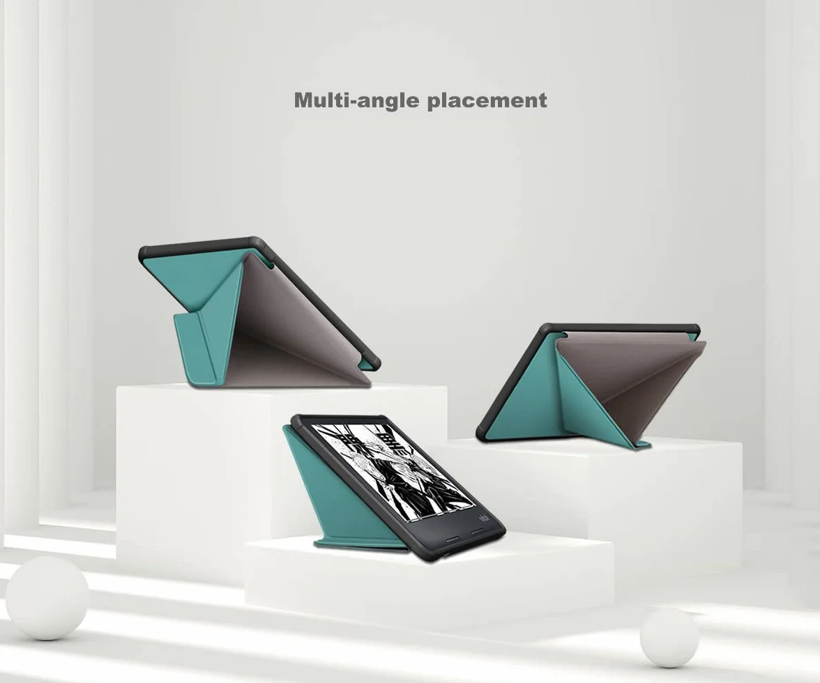 Funda para Kobo Libra Colour (2024) y Kobo Libra 2 (2021) 7" eReader, Reposo/activación automática, Cierre magnético, Verde