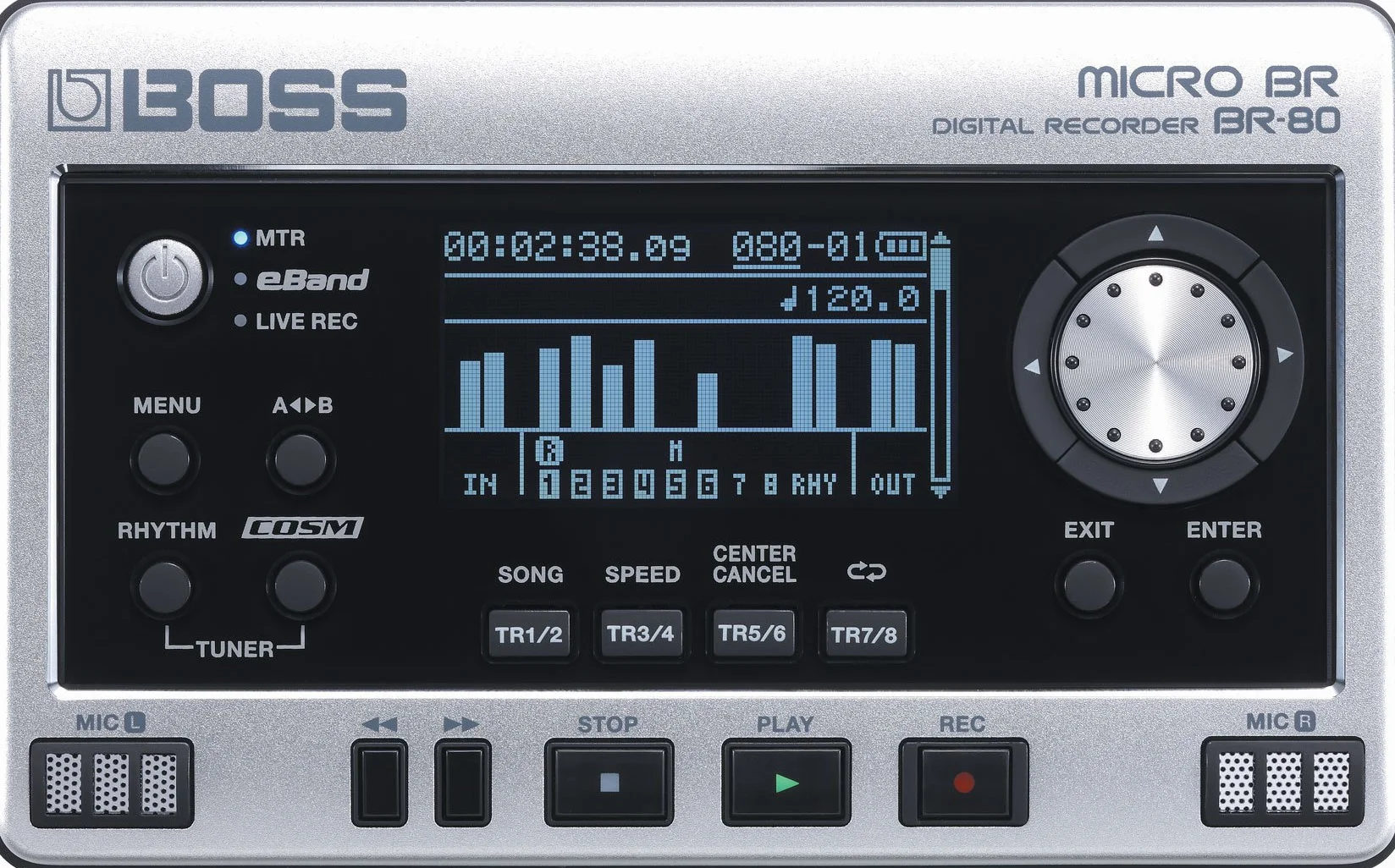 Grabadora Digital portátil Roland BR-80 — Micro estéreo Integrado y multiefectos