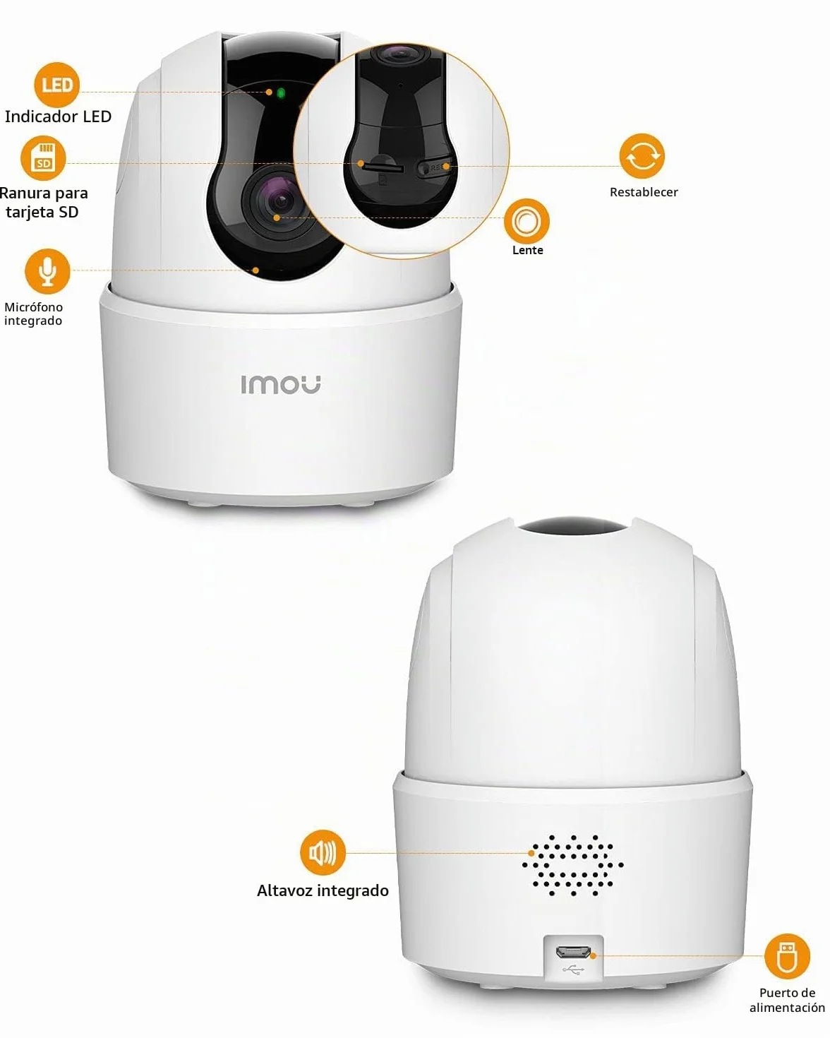 Imou 4MP Cámara Vigilancia WiFi Interior para Mascotas,360° Cámara IP WiFi con Detección de Humano, Visión Nocturna, Audio Bidireccional, Control Remoto, Modo Privacidad,Compatible con Alexa