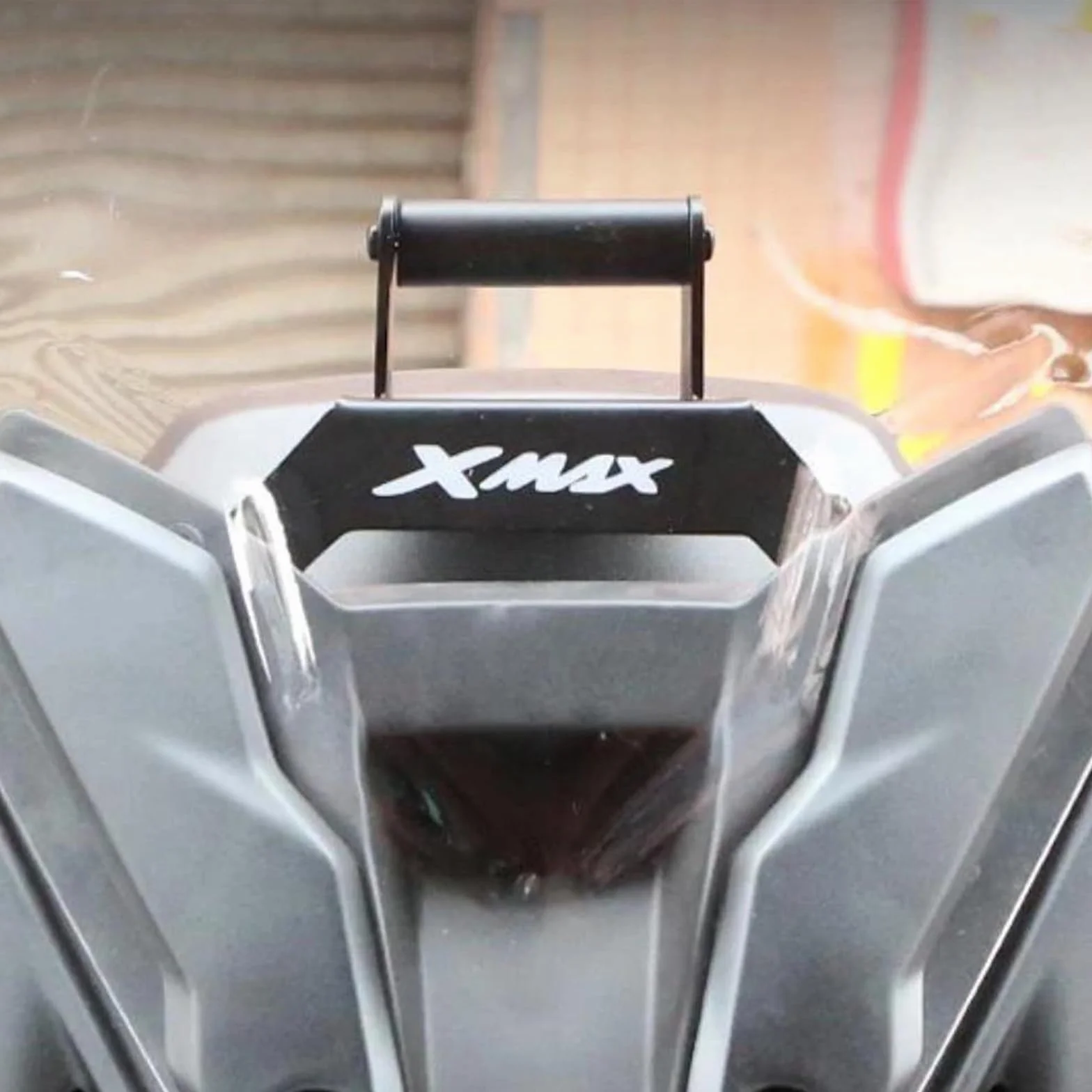 Soporte De Navegación GPS para Motocicleta para Y&amaha XMAX300 Xmax X-MAX 300 2023 2024, Soporte Ajustable para Teléfono Móvil con GPS. Soporte De Navegación GPS(Negro A)