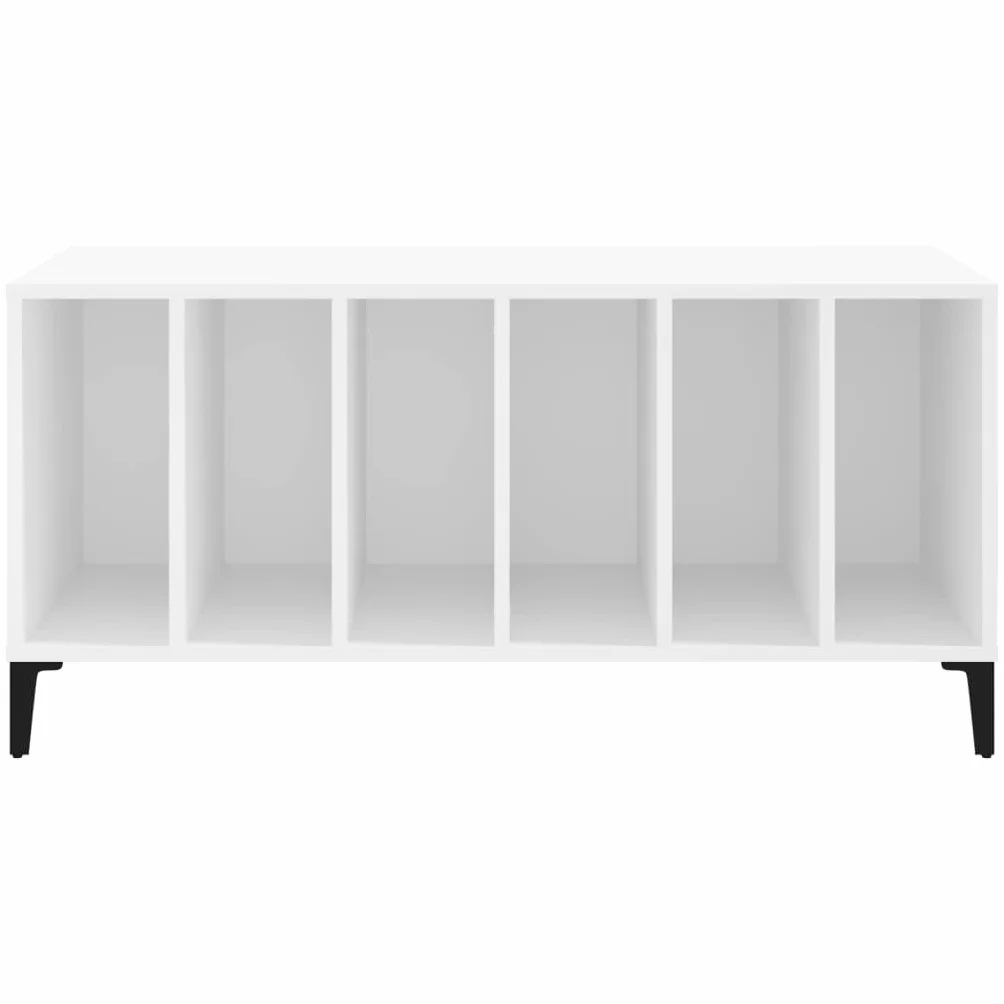 LAPOOH Mueble para Discos Madera contrachapada Blanco 100x38x48 cm, Estanteria CD, Mueble Tocadiscos, Mueble para Discos, Mueble para Vinilos, Mueble para Tocadiscos - 831981