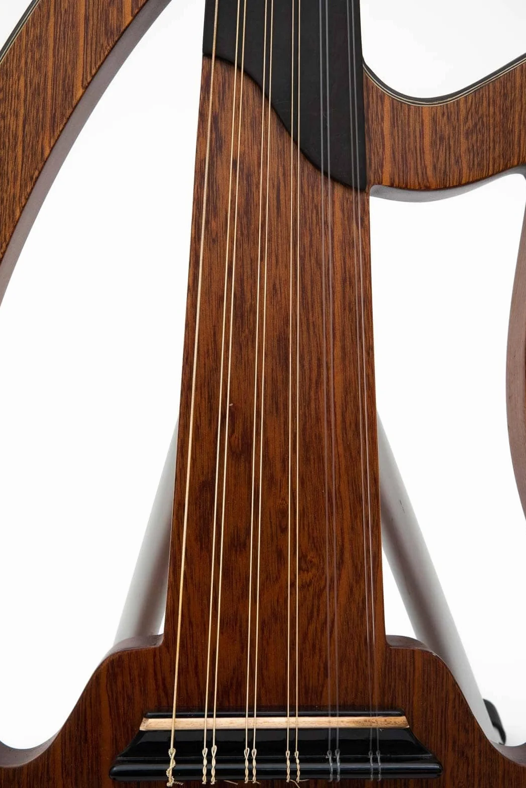 Clavijas eléctricas profesionales de caoba y ébano, ecualizador de 3 bandas, afinador integrado turco eléctrico Oud Oud con pastilla, funda y púas gratis