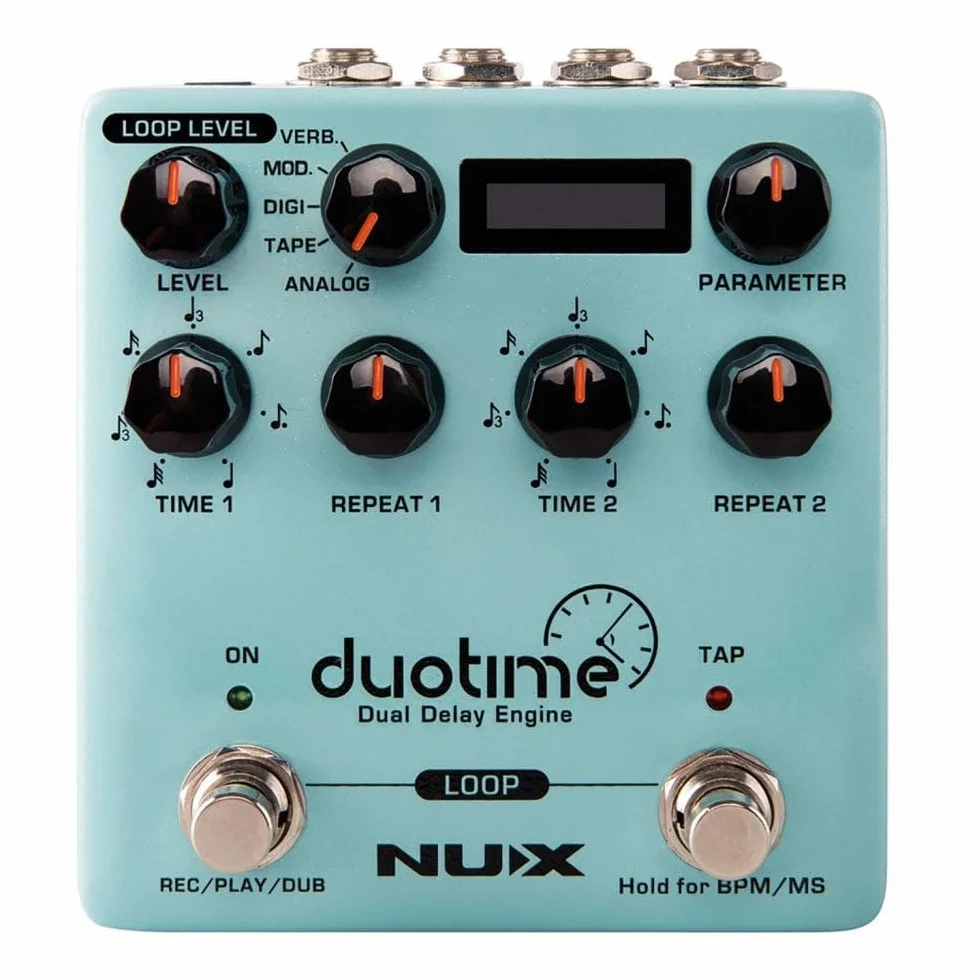 NUX Pedal de retardo doble y función de looper
