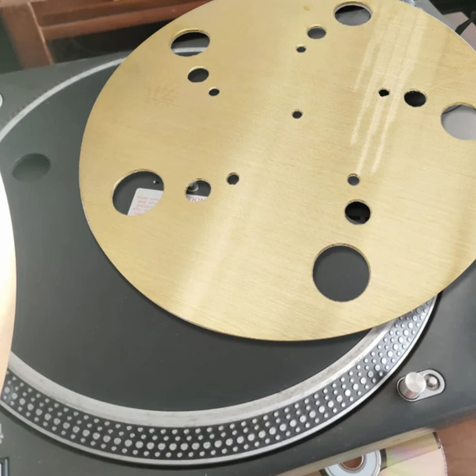 Alfombrilla giratoria de latón puro de alta fidelidad para tocadiscos de vinilo LP accesorios para el hogar