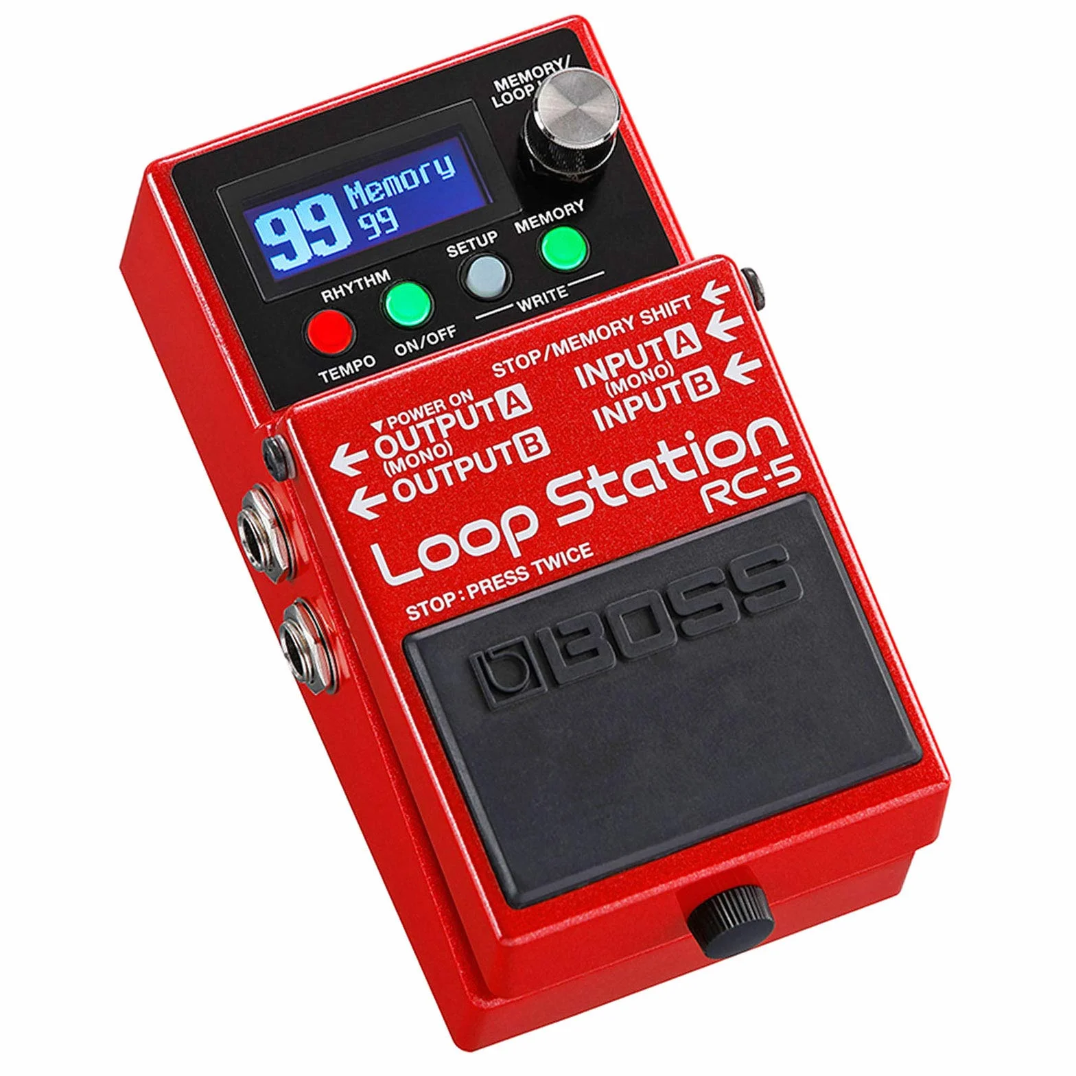 Boss RC-5 Looper - Dispositivo de efectos con pedal y fuente de alimentación keepdrum de 9 V
