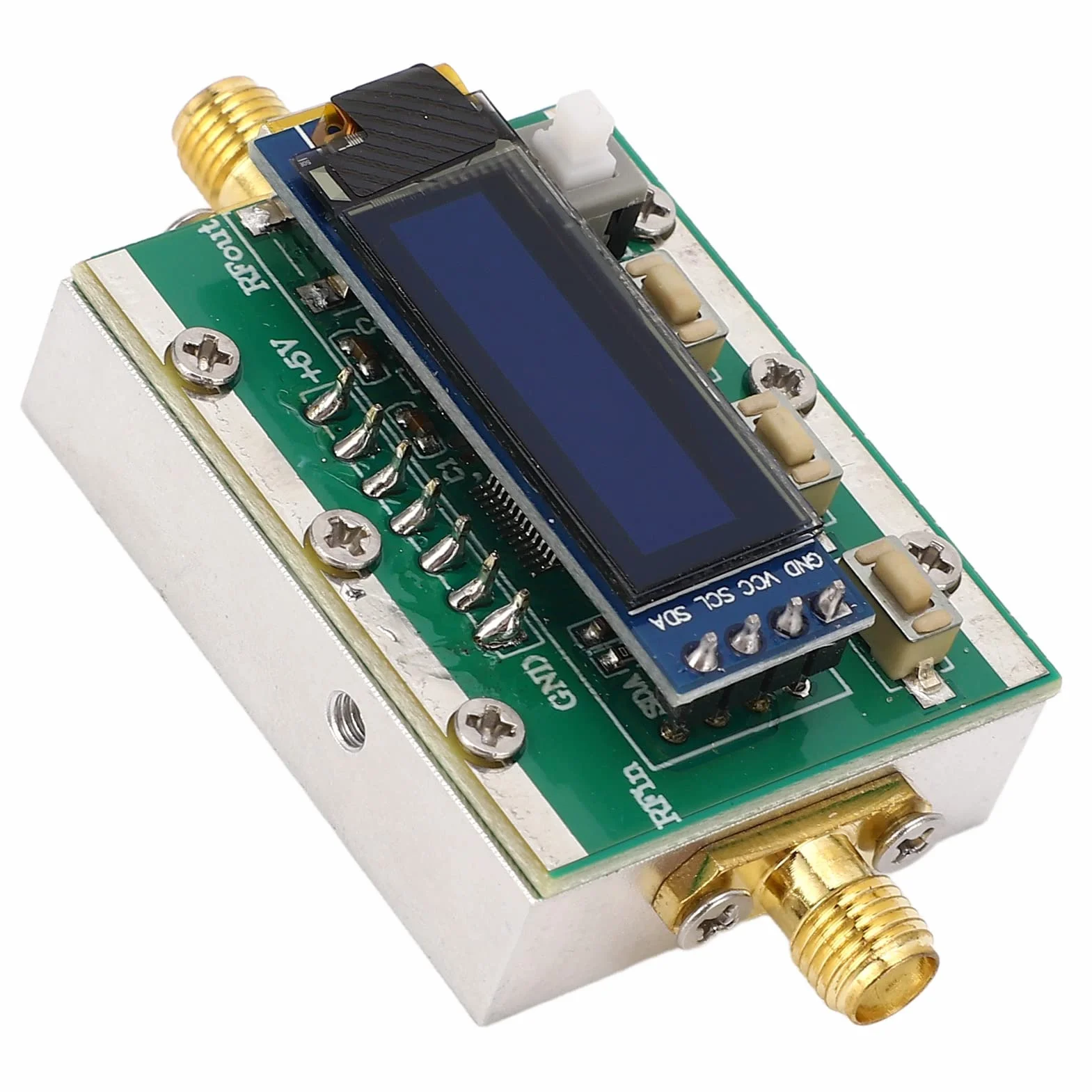 Atenuador Programable RF, Módulo Digital de 1-3800MHz con Atenuación Ajustable de 0-31dB Paso de 1dB, Interfaz RP SMA para Analizador de Espectro de Generador de Señal