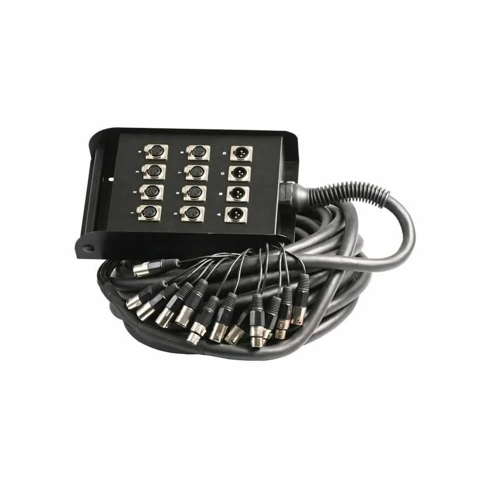 Pulse PLS00323 12 vías 8/4 XLR Multicore Stage Box 30m