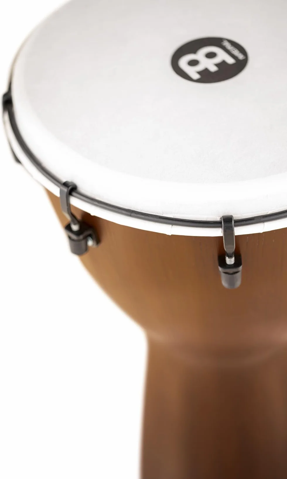 Meinl Percussion Djembe (todo tipo de clima) con carcasa sintética y cabeza, serie Alpine — NO fabricado en China — Tamaño mediano de 30,48 cm sintonizado mecánicamente, 2 años de garantía (ADJ12-BW)