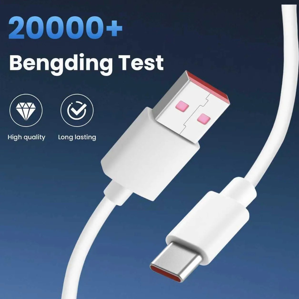 Cable de alimentación USB C 5M, USB A a Tipo C de extensión y sincronización para cámara de seguridad Mi 2K CCTV
