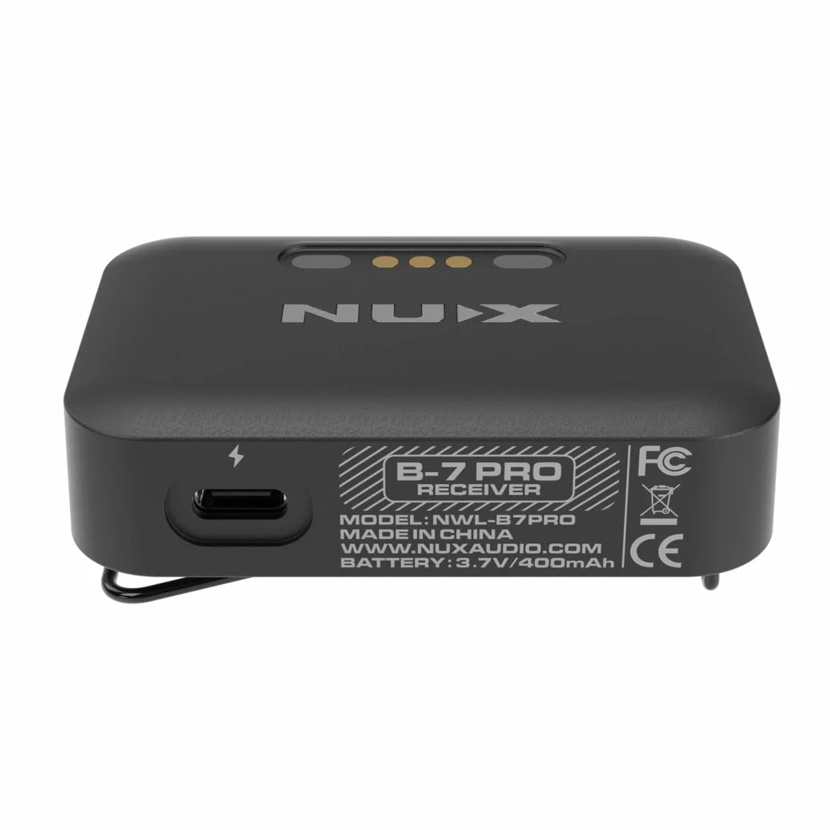 NUX B-7 Pro - Sistema de monitor intraural inalámbrico estéreo, audio estéreo de 24 bits y 48 kHz, sin interferencias de 2,4 GHz, configuración automática
