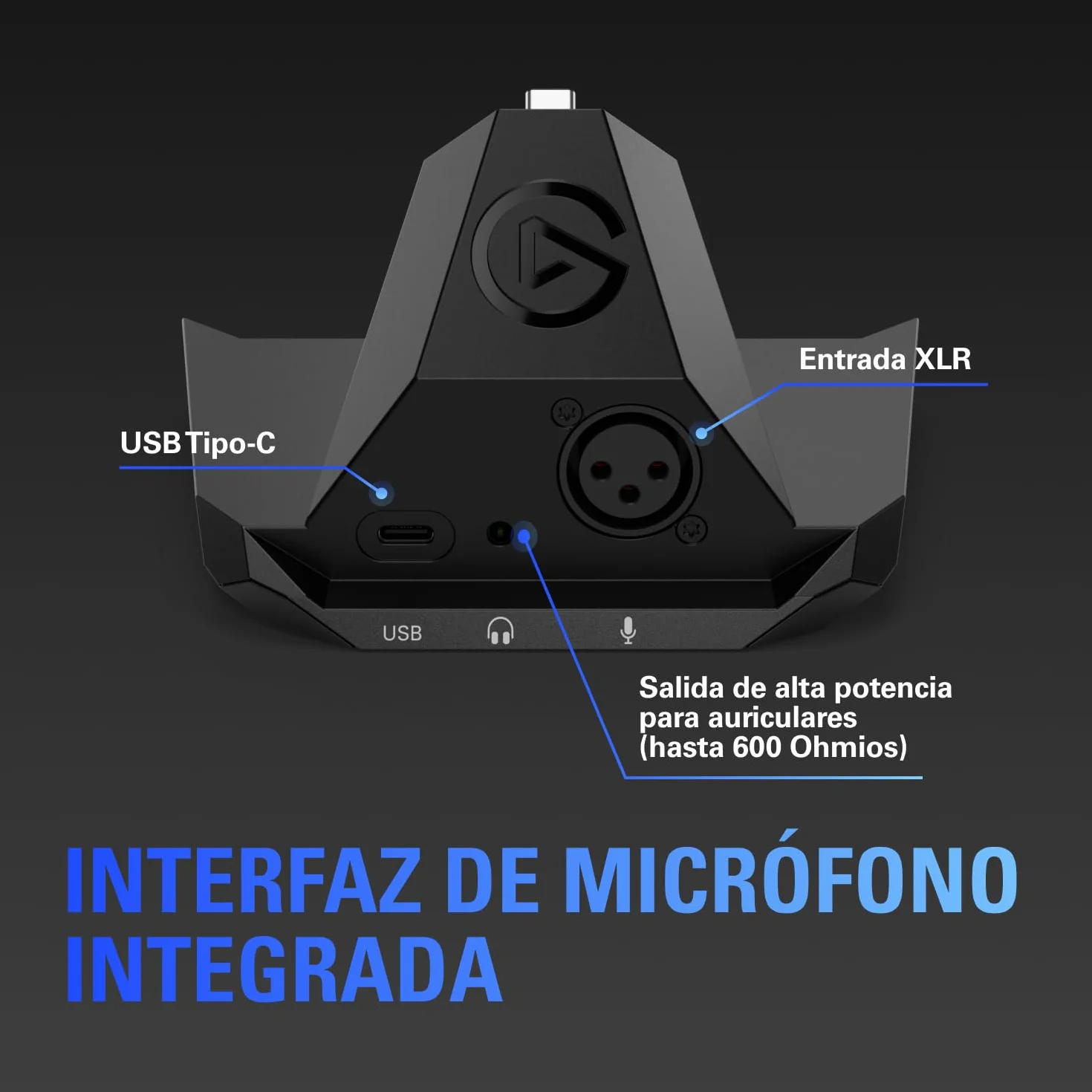 Elgato XLR Dock MK.2 - Accesorio de interfaz de audio para Stream Deck +, 80 dB de ganancia, alimentación phantom, Clipguard 2.0, efectos DSP, USB-C, funciona con cualquier micrófono XLR
