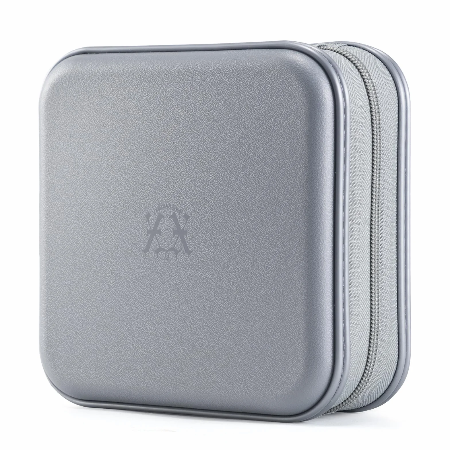 alavisxf xx Estuche de CD, 48 Capacidad de plástico duro Cremallera de viaje Estuche de billetera de almacenamiento de CD (Gris48, 48 Capacidad)