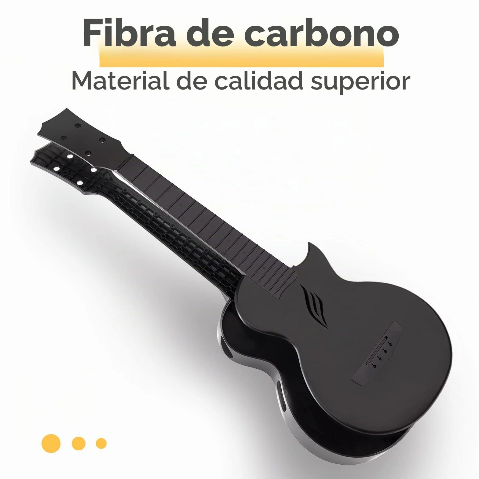Enya Nova U Ukulele de 23 Pulgadas de Fibra de Carbono para Viaje - Kit para Principiantes (Incluye Lecciones, Funda, Correa, Cejilla y Cuerdas) -Negro