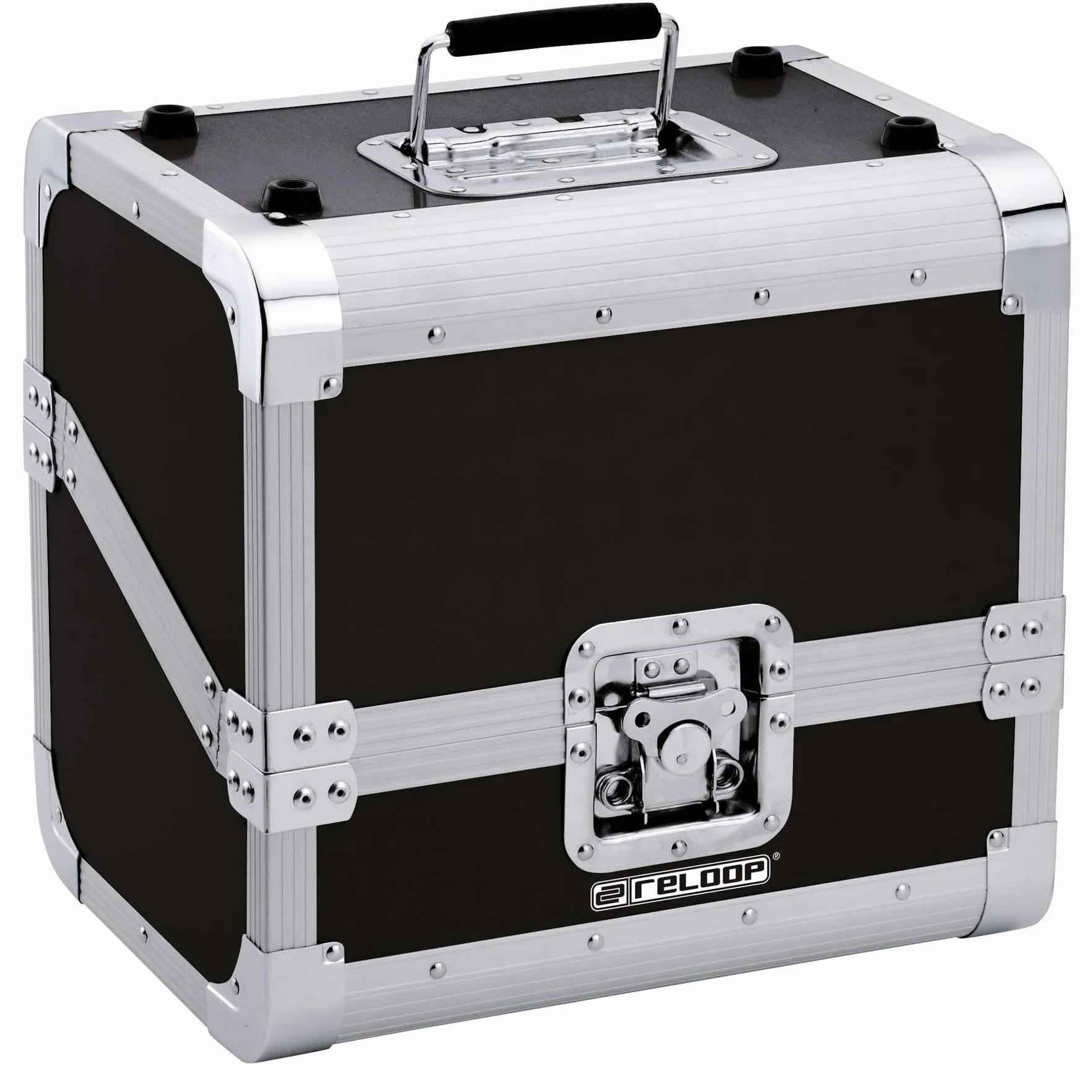 Reloop 80 Record Case Black - Caja para Discos (Capacidad 50 Unidades), Color Negro