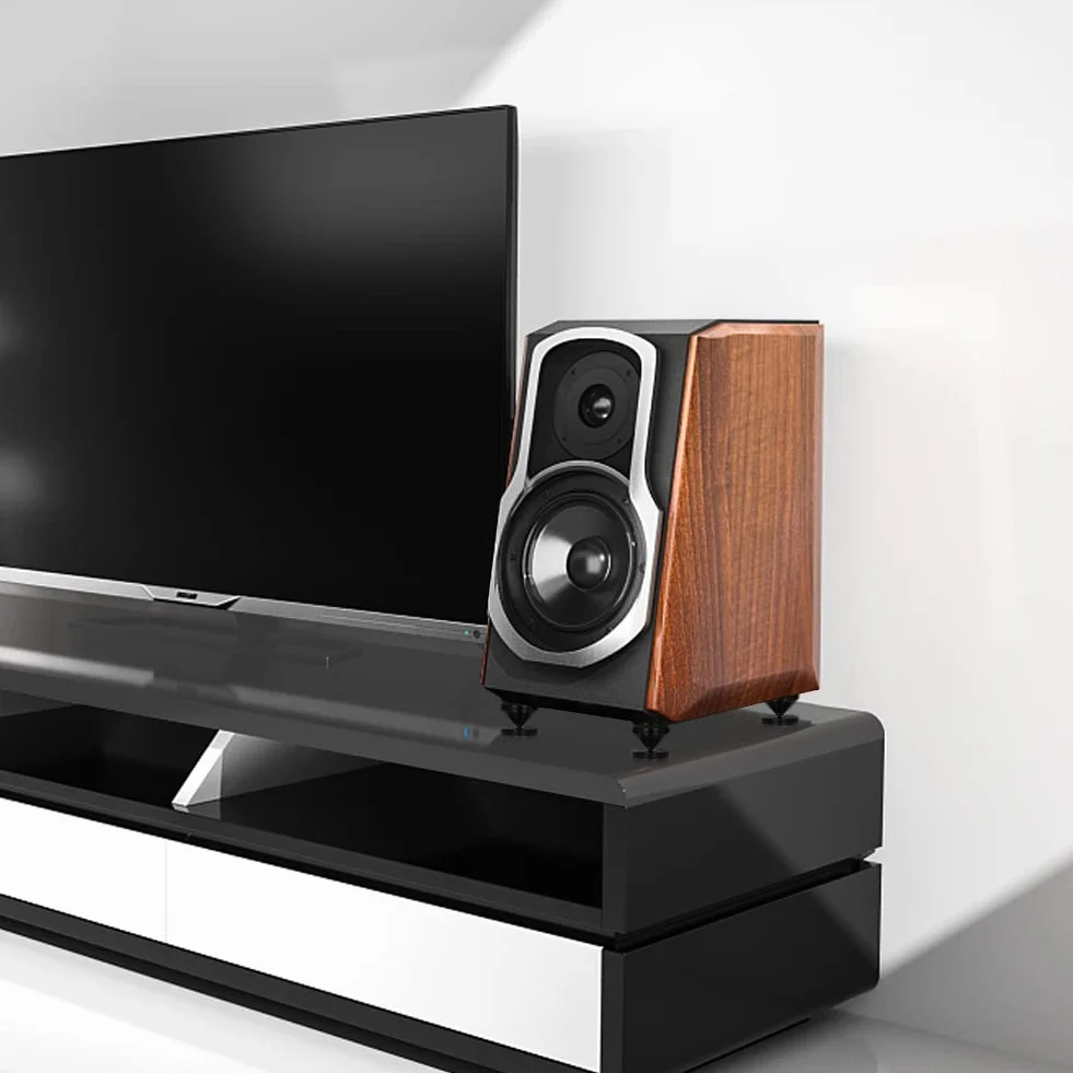 Juego de 8 Clavijas para Altavoces, Patas de Aleación de Aluminio, Soporte con Absorción de Golpes para Alta Fidelidad, Reproductor de CD y DVD - Negro