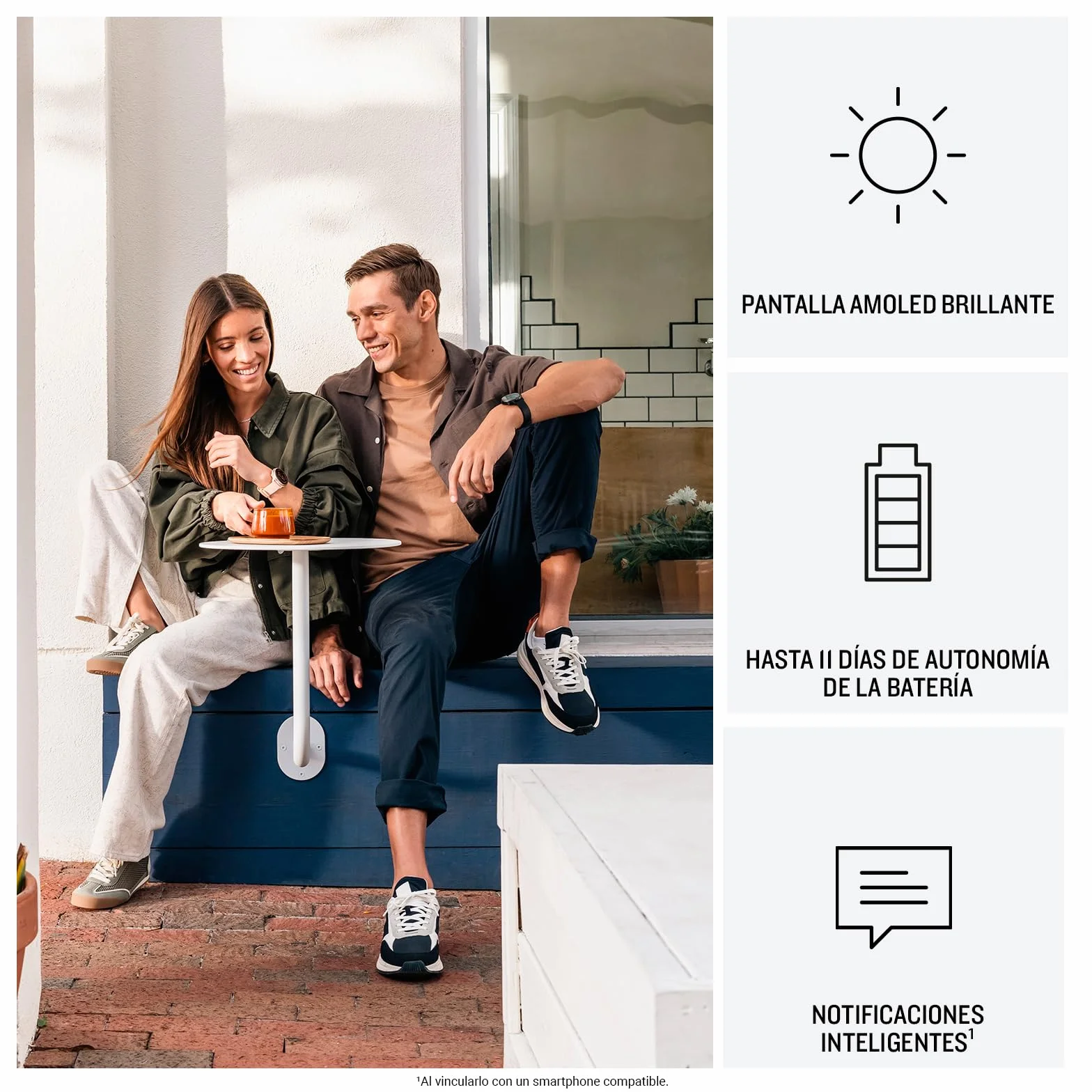 Garmin Vívoactive 6, Smartwatch con GPS, Pantalla AMOLED, Funciones Esenciales de Salud, Entrenamientos de Movilidad, Entrenamiento avanzado del sueño y hasta 11 días de autonomía, Blanco