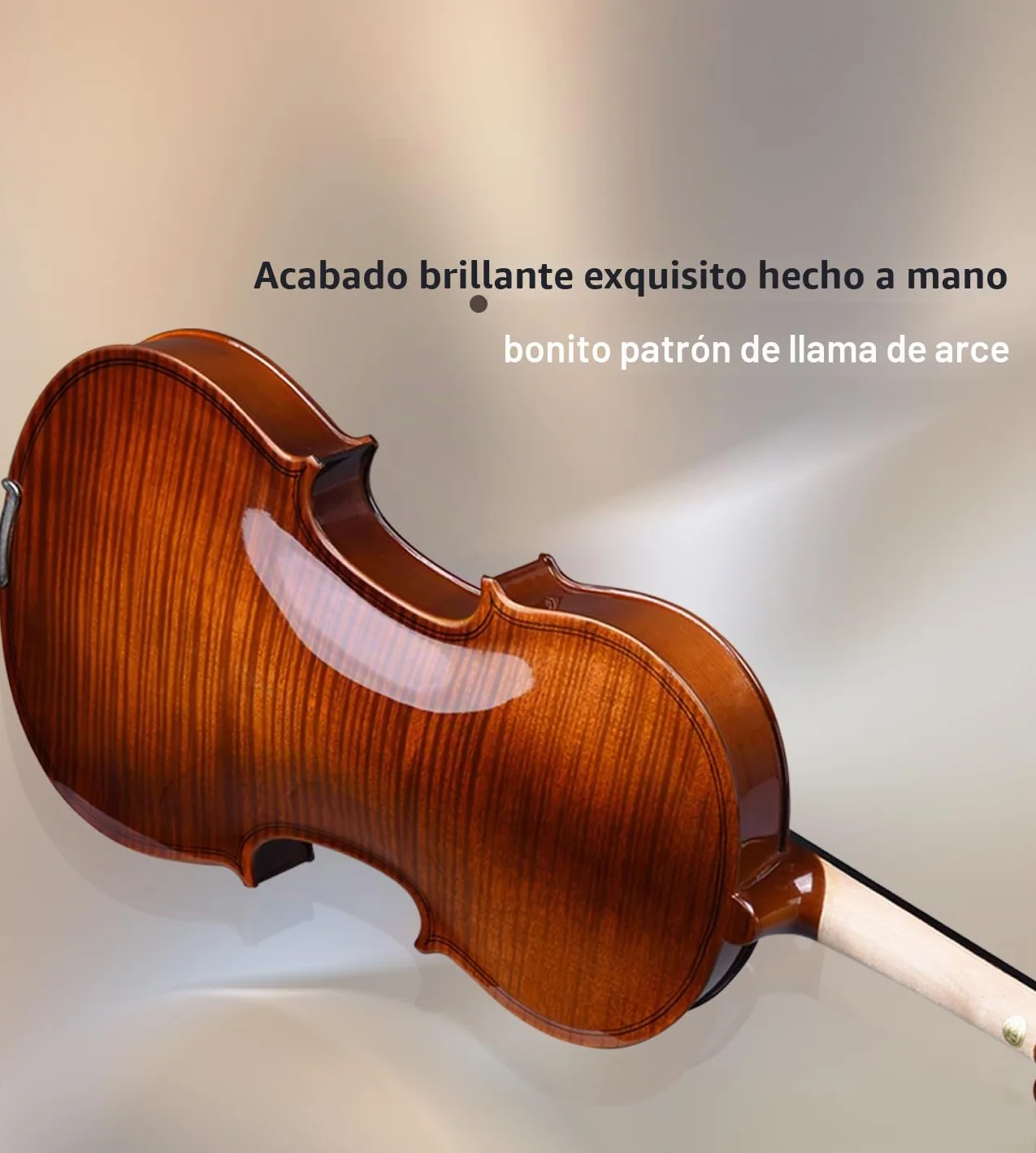 Aileen Violín Set Tamaño 4/4 para Principiantes Profesionales con Estuche Rígido, Afinador, Manual del Usuario, Cuerdas y Resina