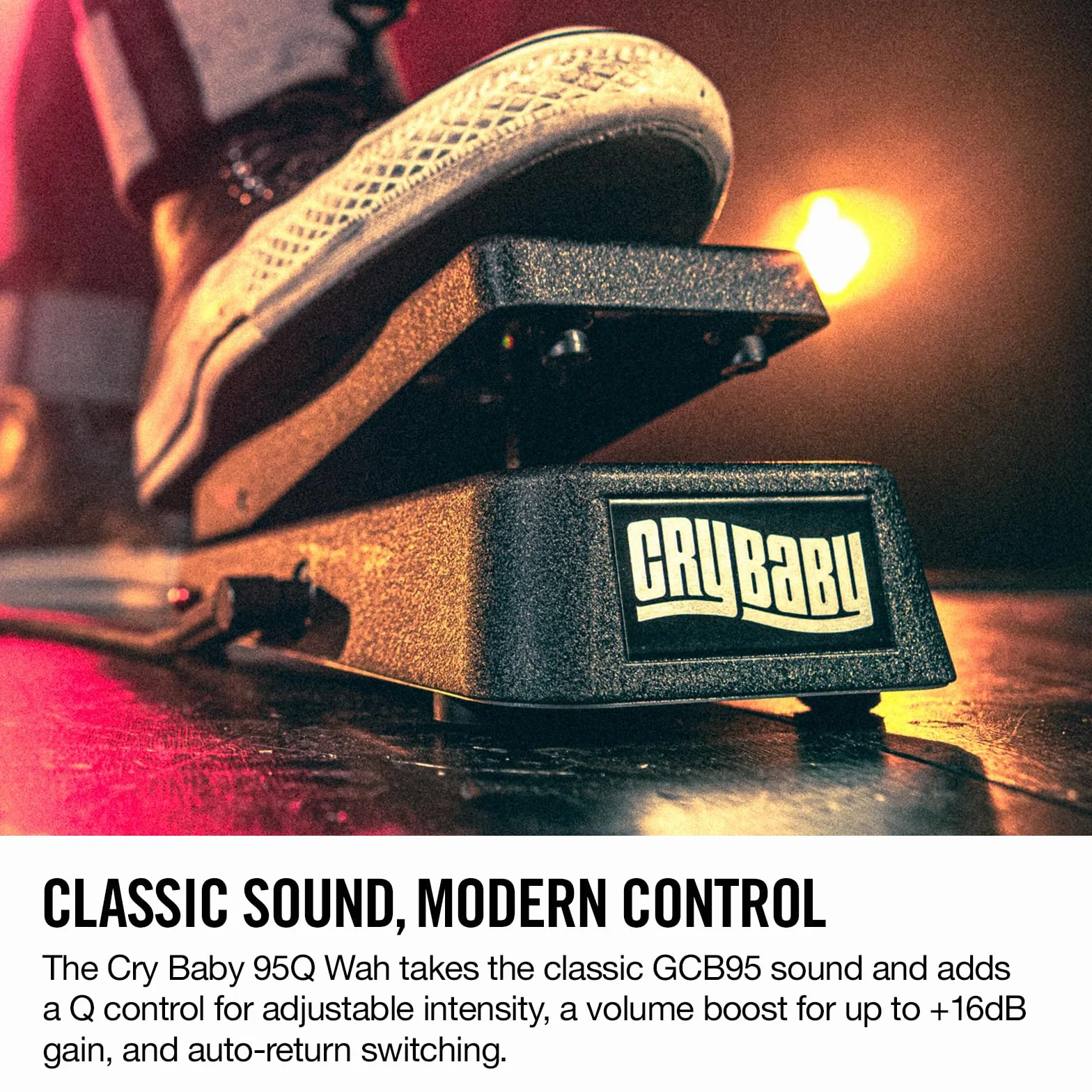 JIM DUNLOP - 95Q - Cry Baby Q Control Wah negro