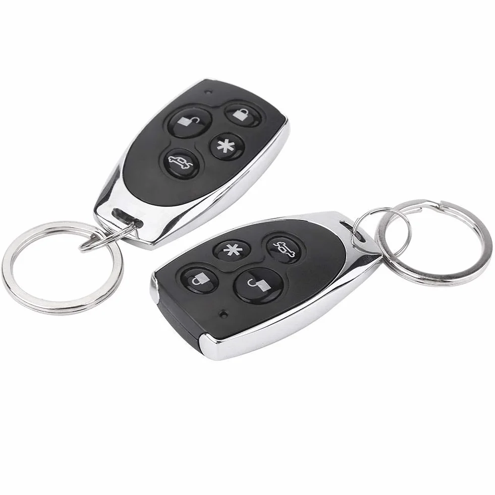 Sistema de Seguridad para Automóvil, Sistema de Protección de Seguridad de Alarma de Automóvil Universal Entrada Sin Llave con 2 Controles Remotos Sirena