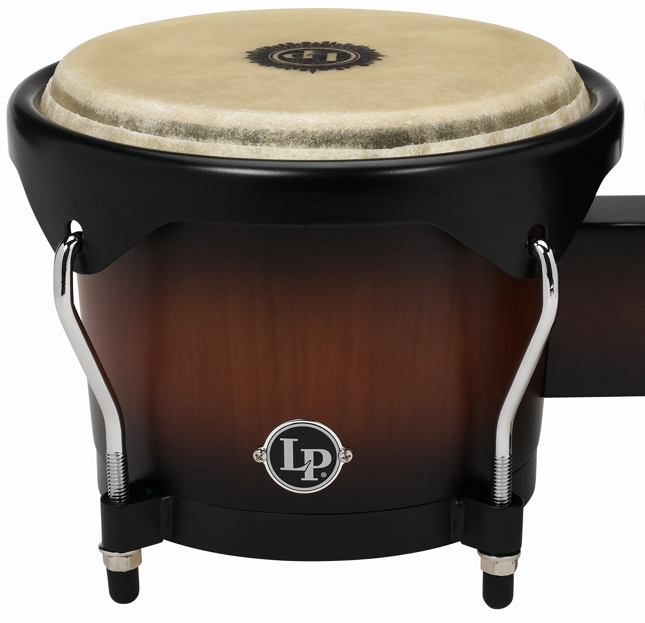 LP Latin Percussion - City Series Bongo - 6" y 7"- roble siamés - herrajes negros - vintage sunburst mate LP601NY-VSB