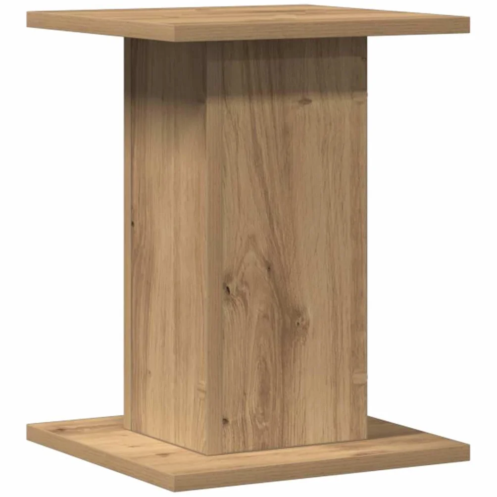 VidaXL Soportes Altavoces 2 uds Madera Roble 30x30x40 cm Plataforma de Altavoces Soporte de Altavoces de Suelo HiFi