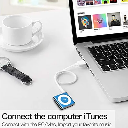 Osmond Adecuado para SHUFFle Cable de Datos USB Mp3 Soporte 3, 4, 5, 6 7 º Generación Del Cargador, 377015
