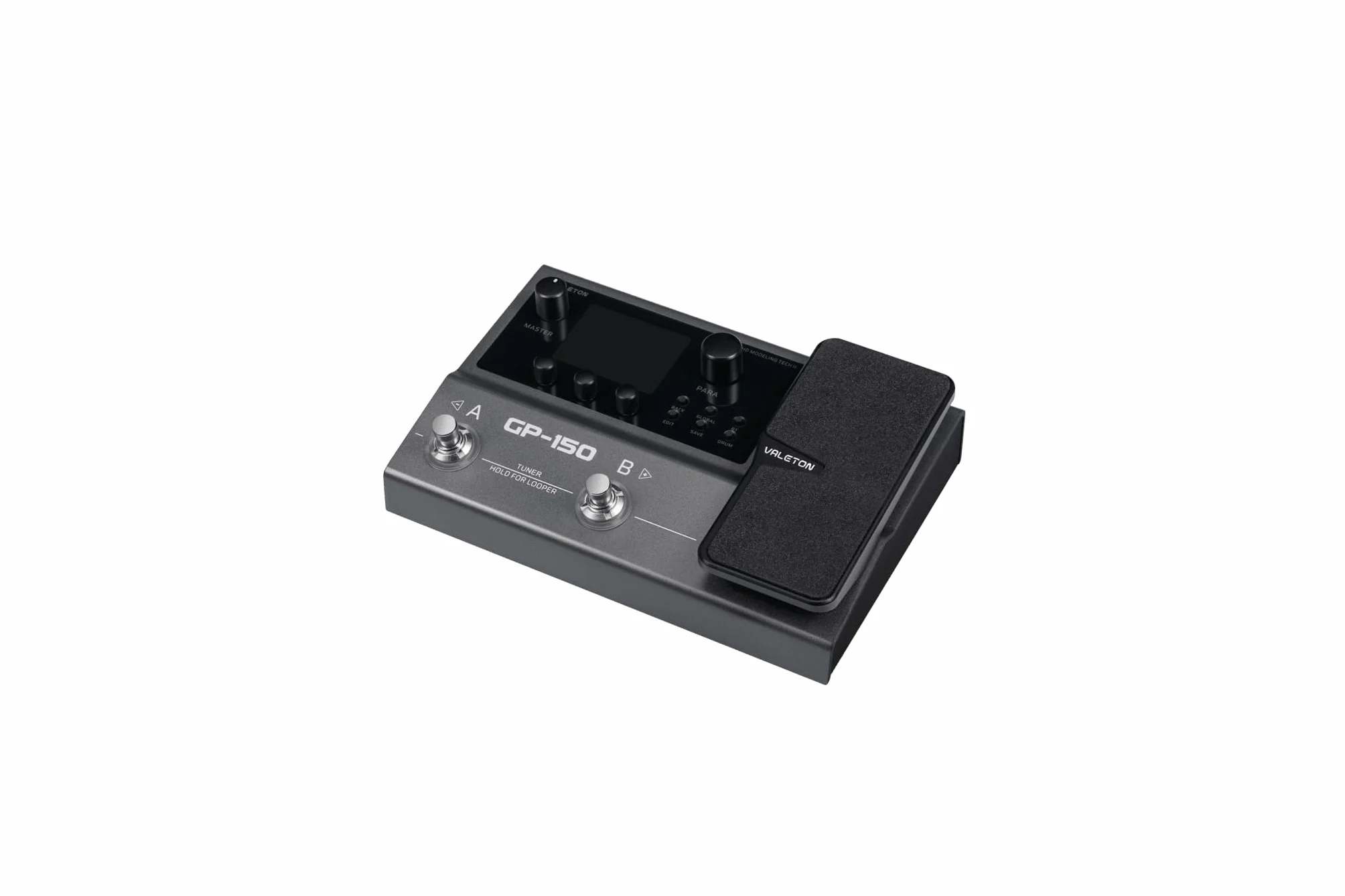Valeton GP-150 Procesador multiefectos para guitarra (pedal de efectos para guitarra, 200 efectos, SnapTone NAM, cargador de IR, 12 módulos, looper, batería de 6 h, aplicación Bluetooth), negro
