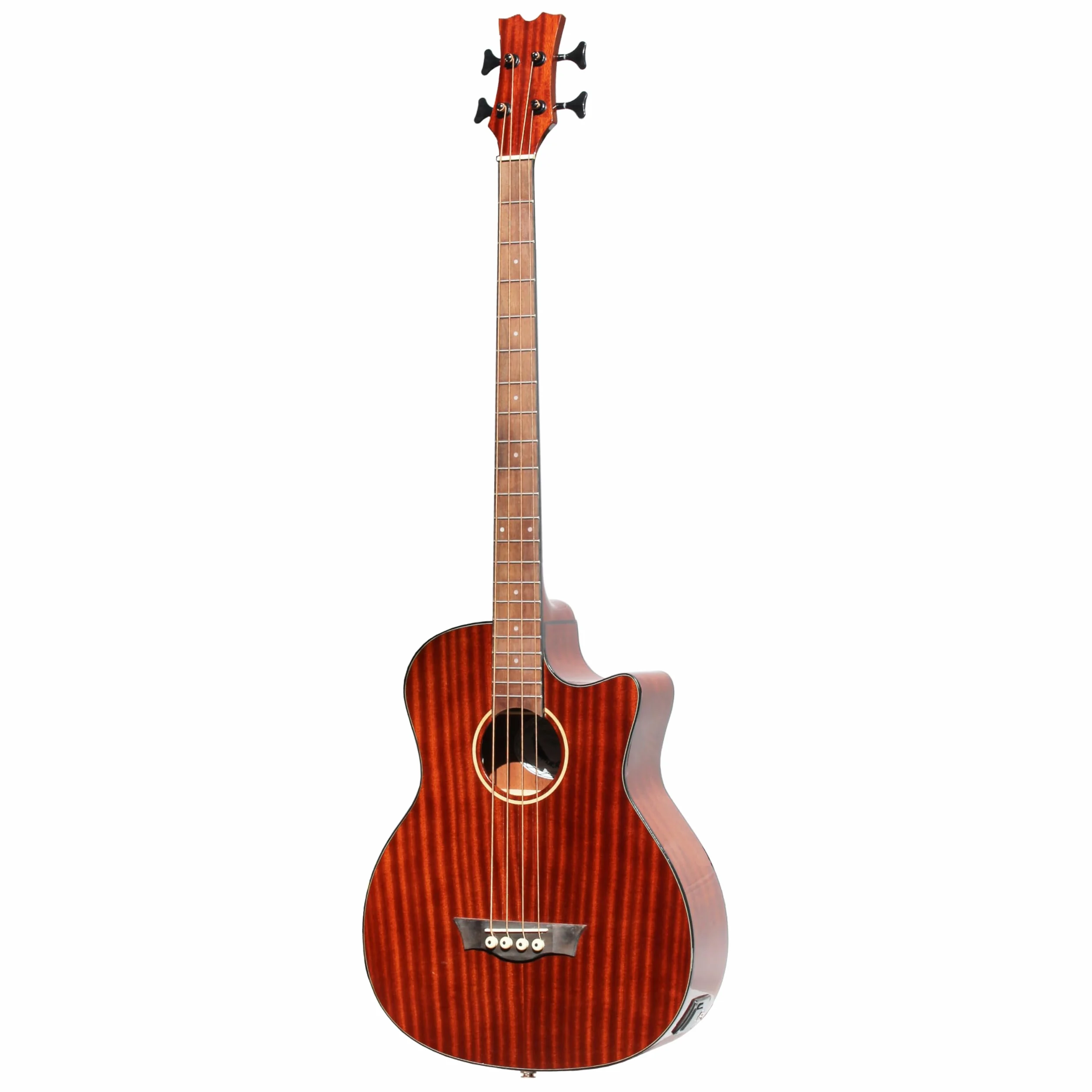 Batking Bajo eléctrico acústico, 41 pulgadas, bajo acústico eléctrico, 4 cuerdas (marrón)