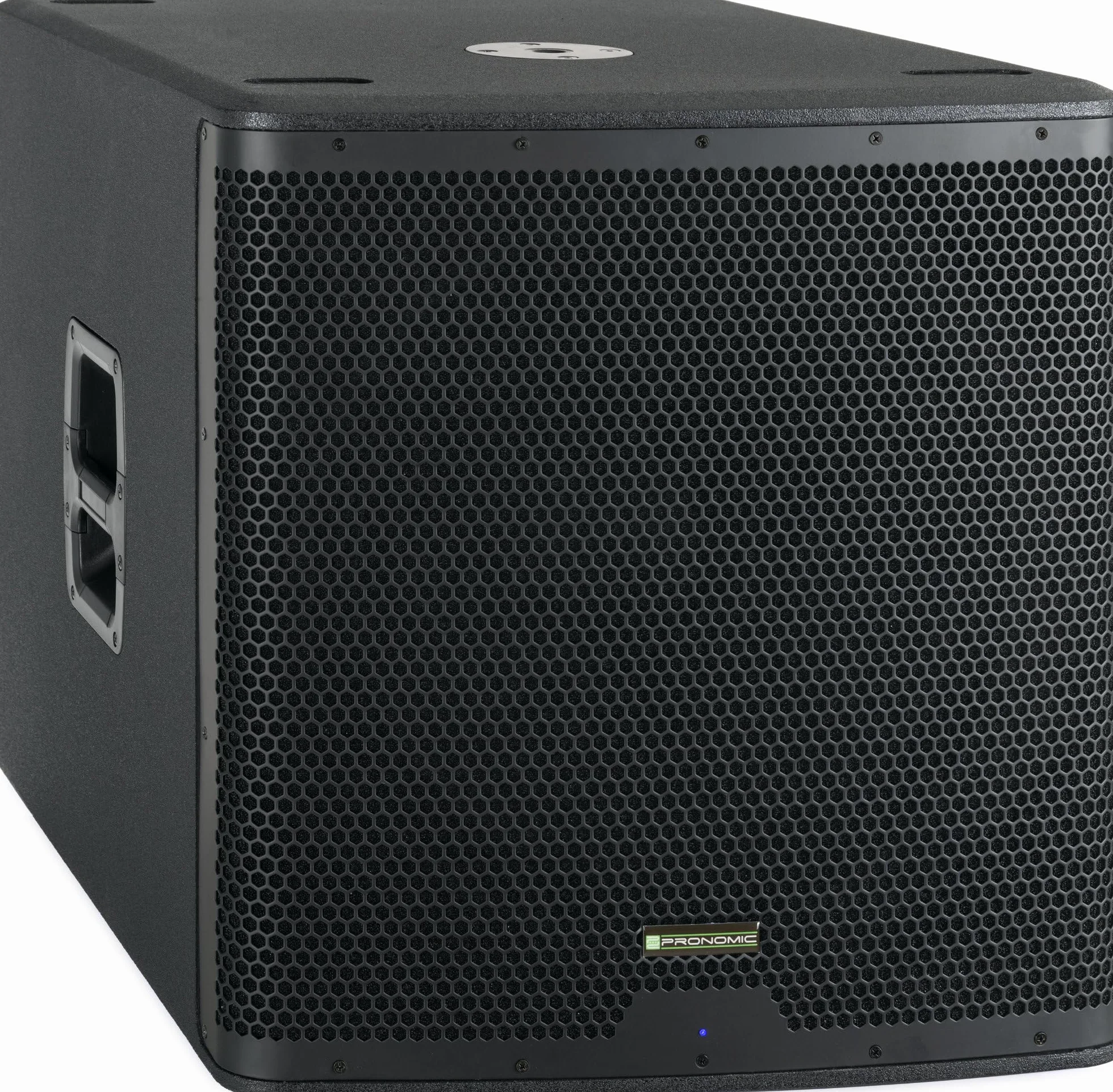Pronomic C-118SA Subwoofer Activo - 1600 vatios Pico / 800 vatios RMS - Altavoz de 18" con Bobina móvil de 3" - Rango de frecuencia: 30-200 Hz - 4 preajustes DSP - SPL máx.: 126 dB