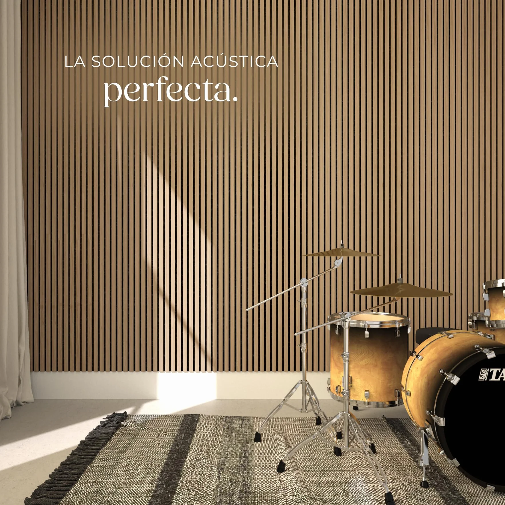 tectake® Paneles de Pared Decorativos MDF, Chapa de Madera Real, Excelente Acústica, Tejido de Fieltro y Madera, Insonorización Acústica Pared - 60 x 120 x 2,1 cm 2 Paneles Roble