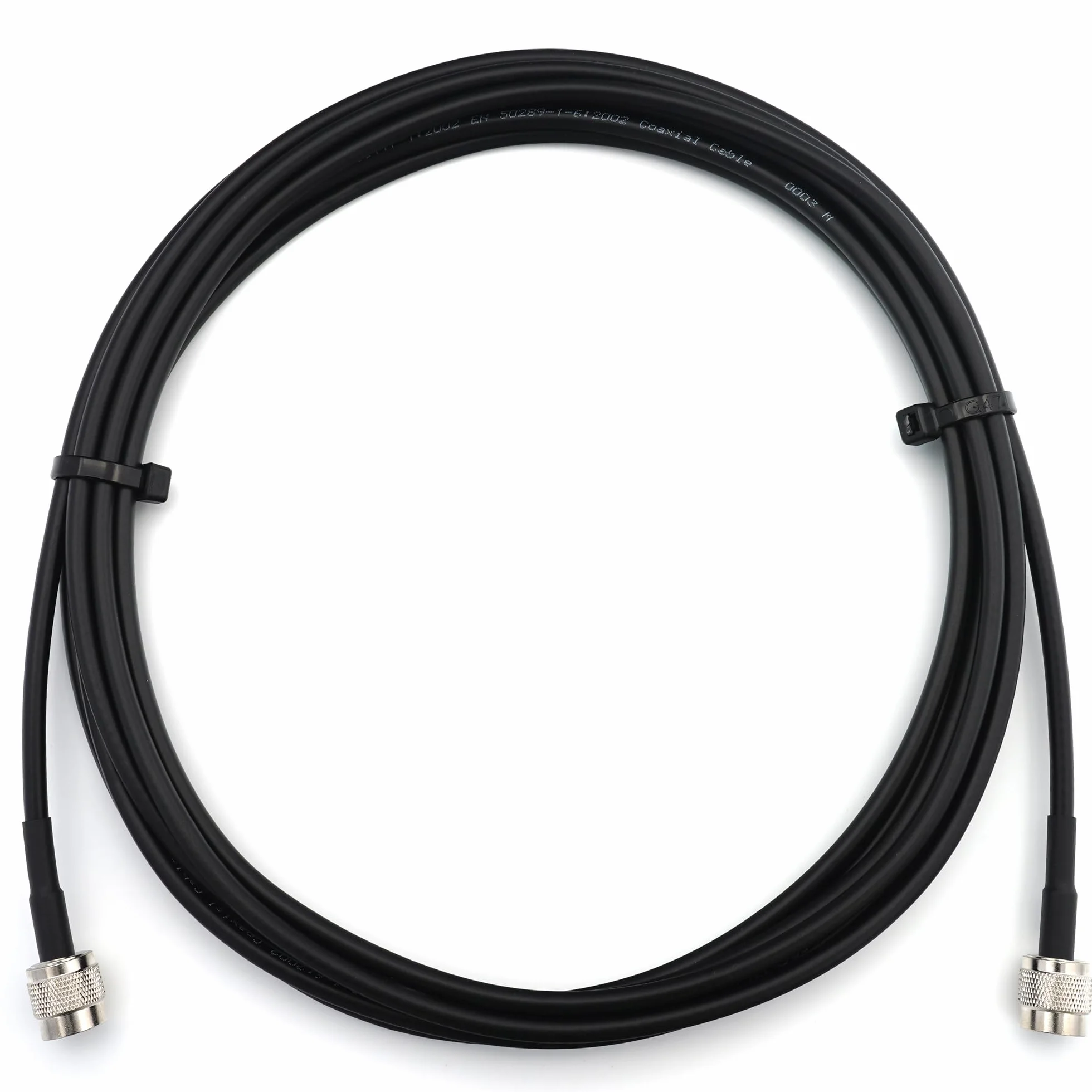 50cm TNC Macho Macho RG58 cable coaxial — 0,5 metros Extensión (50 ohmios) — para la HAM Emisora CB Radio VHF WiFi Analizador Medidor SWR Walkie Talkie cable antena