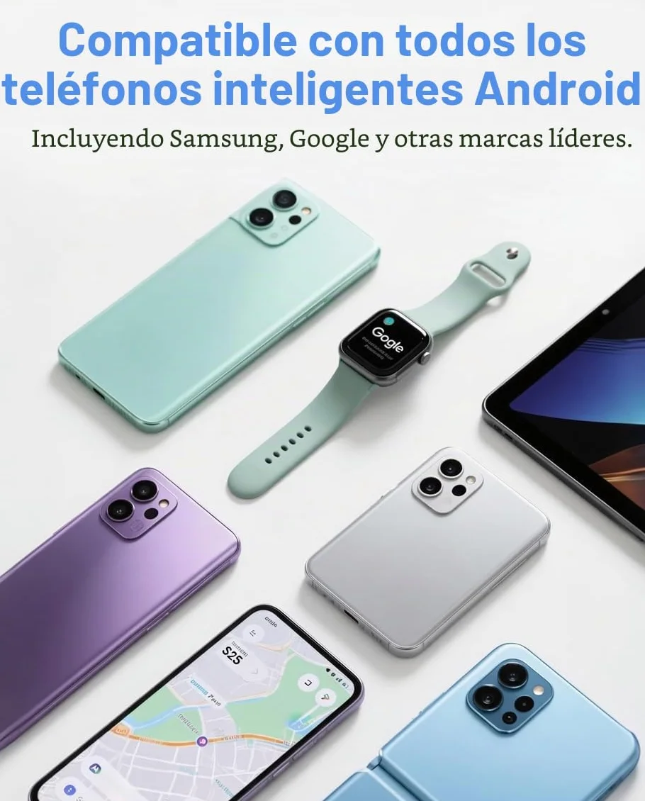 Localizador Perro Android para Collar, Rastreador Bluetooth Compatible con Google Find Hub, GPS para Perros Sin Suscripción, Resistente al Agua IPX6, Middle Rabbit