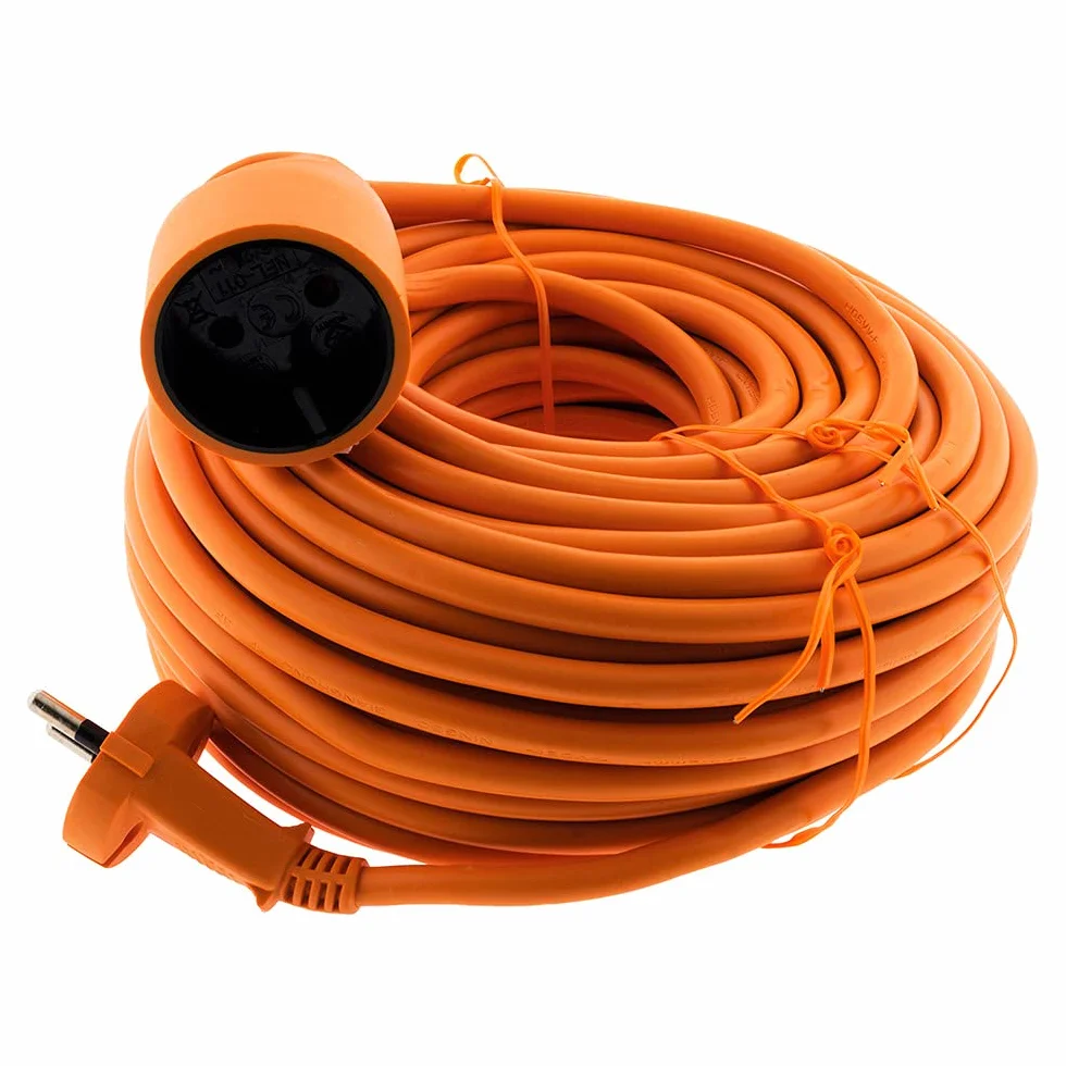Alargador de Corriente 16A HO5VV-F 2x1,5mm² 3680W 230V 25m Naranja