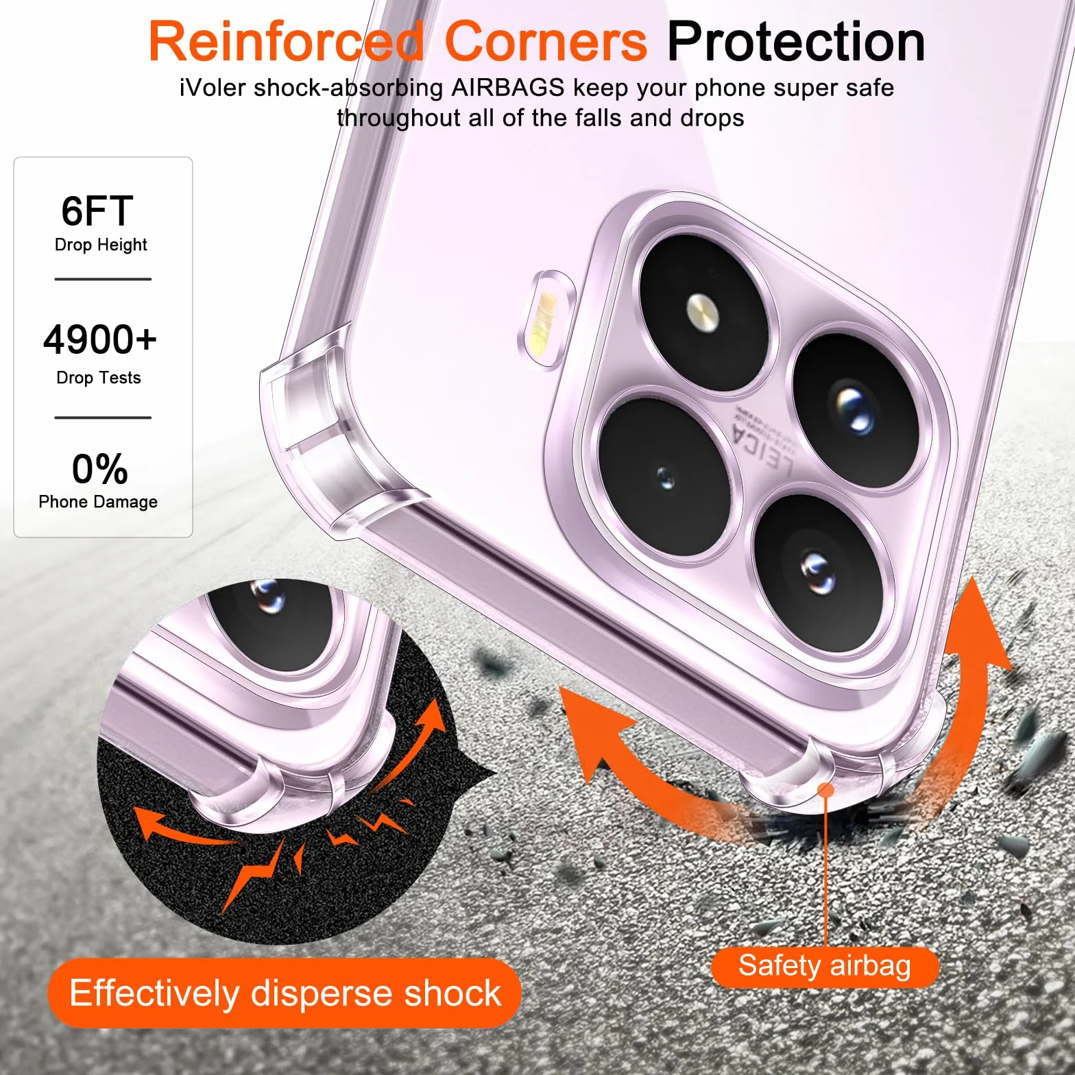 ivoler Funda HD Clara para Xiaomi 17T 5G, Carcasa Protectora Antigolpes Antiarañazos Transparente con Cojín Esquina Parachoques, Suave TPU Silicona Caso Delgada Bumper Case