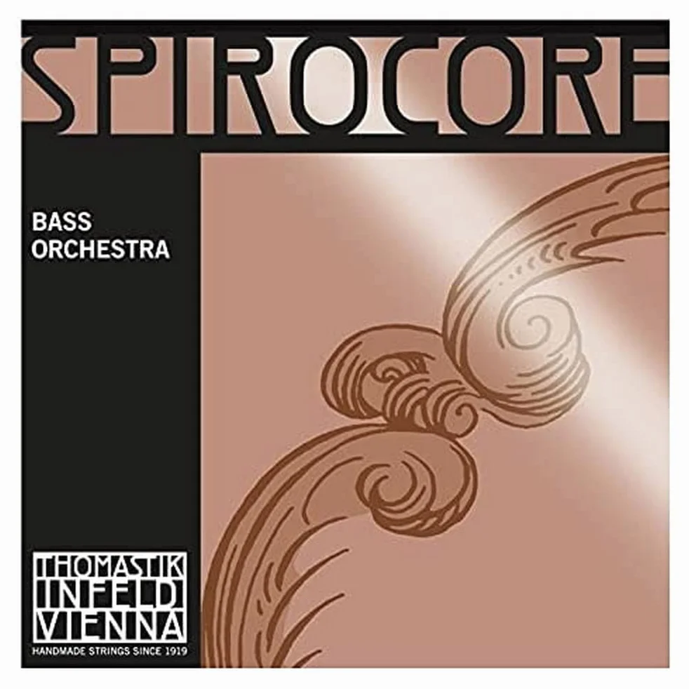 Thomastik Cuerdas para Contrabajo Spirocore alma en espiral afinación Orquesta juego 3/4 blanda para escala 1040-1060 mm / 41-41.7"