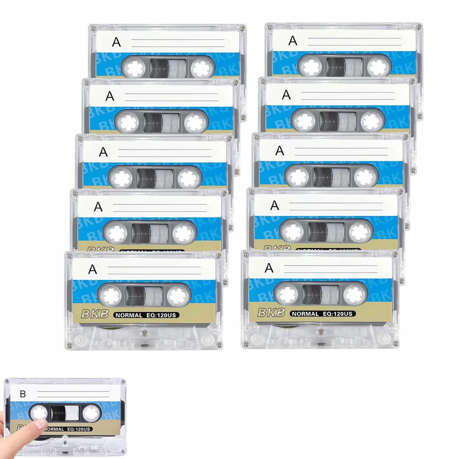 Cartuchos vacíos de audio 90 min cassette para grabaciones