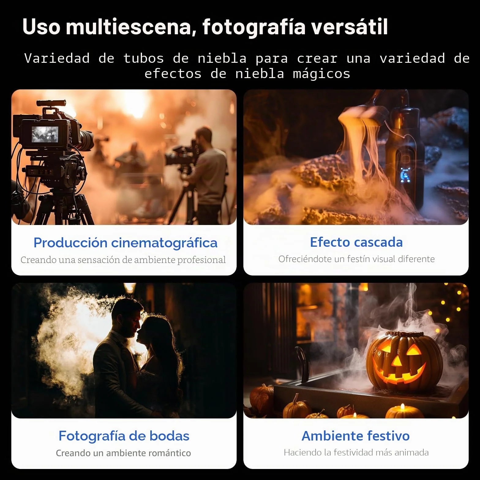 TELESIN° C40 Máquina de Humo Portátil, Máquina de Humo Pequeña de 40W, Mini Máquina de Humo con Control Remoto para Fotografía, Eventos al Aire Libre, Fiestas, Efectos de Escenario, Halloween, Bodas