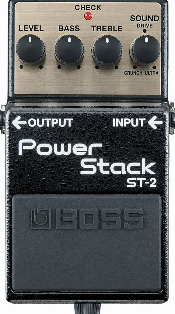 BOSS ST-2 Power Stack Guitar Overdrive Pedal, een brede waaier klanken van vintage crunch tot moderne ultra high-gain distortion