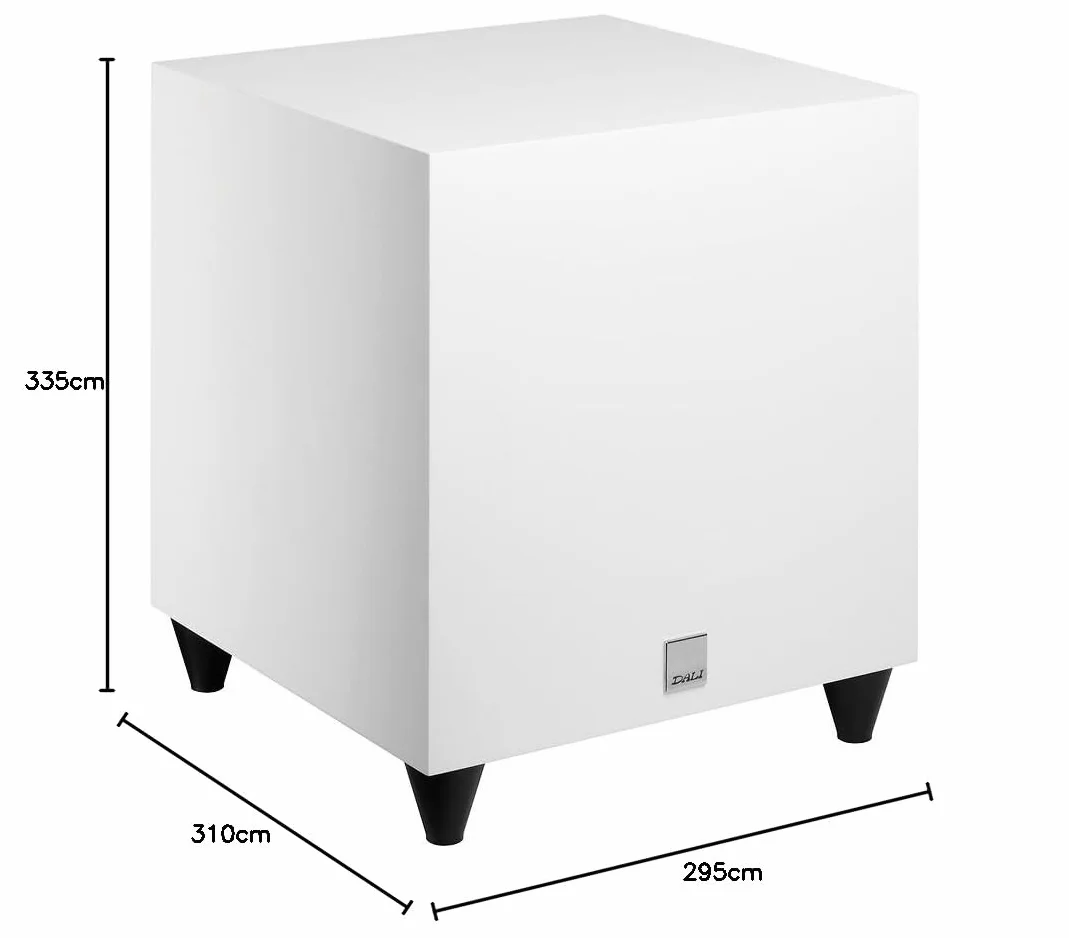 Dali Subwoofer Sub C-8D de Alto Rendimiento - Woofer de 8" para Graves dinámicos, 170W RMS/220W de Potencia máxima, diseño Elegante, Ideal para Disfrutar de música y películas, con