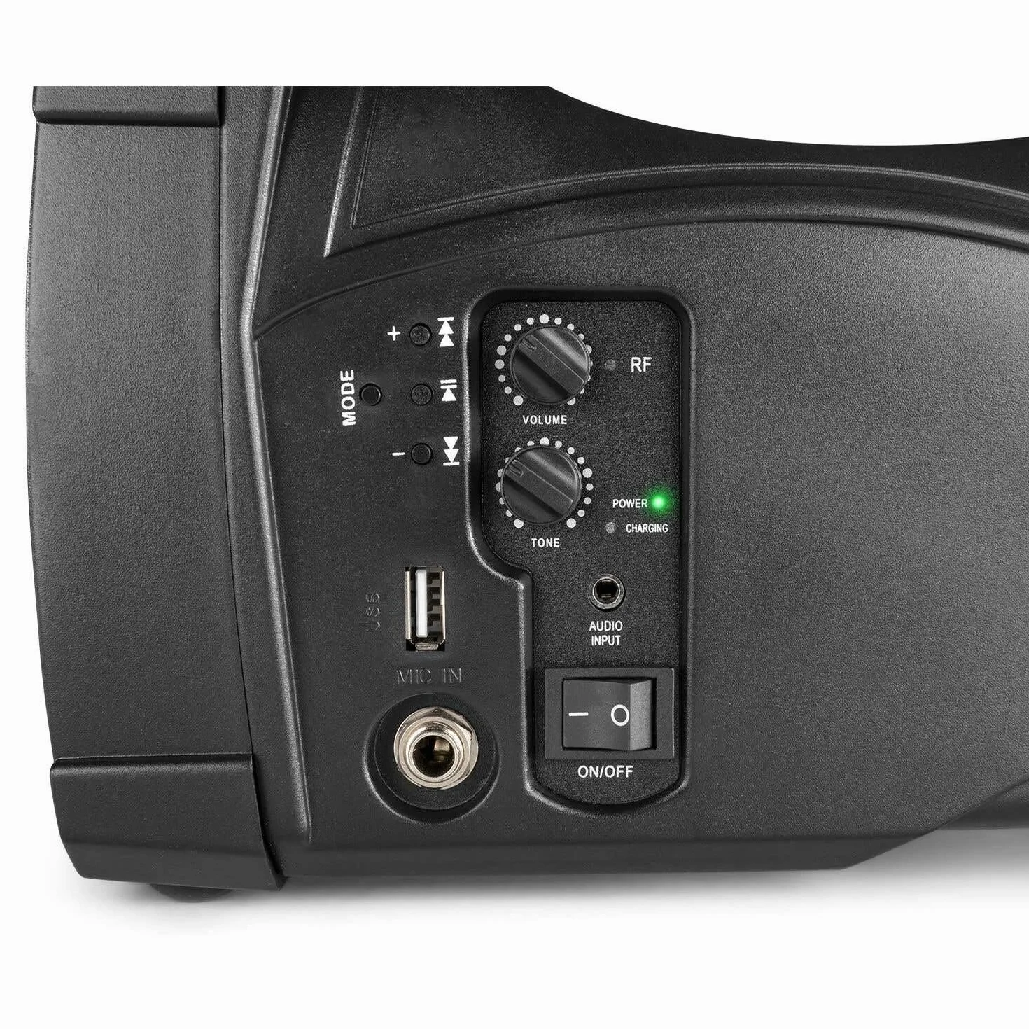 Vonyx ST014 – Altavoz portátil Bluetooth con micrófono inalámbrico UHF, Altavoz Activo autoamplificado 100W/30W RMS, USB MP3, batería Recargable y woofer 6,5", Equipo de Sonido portátil, Color Negro