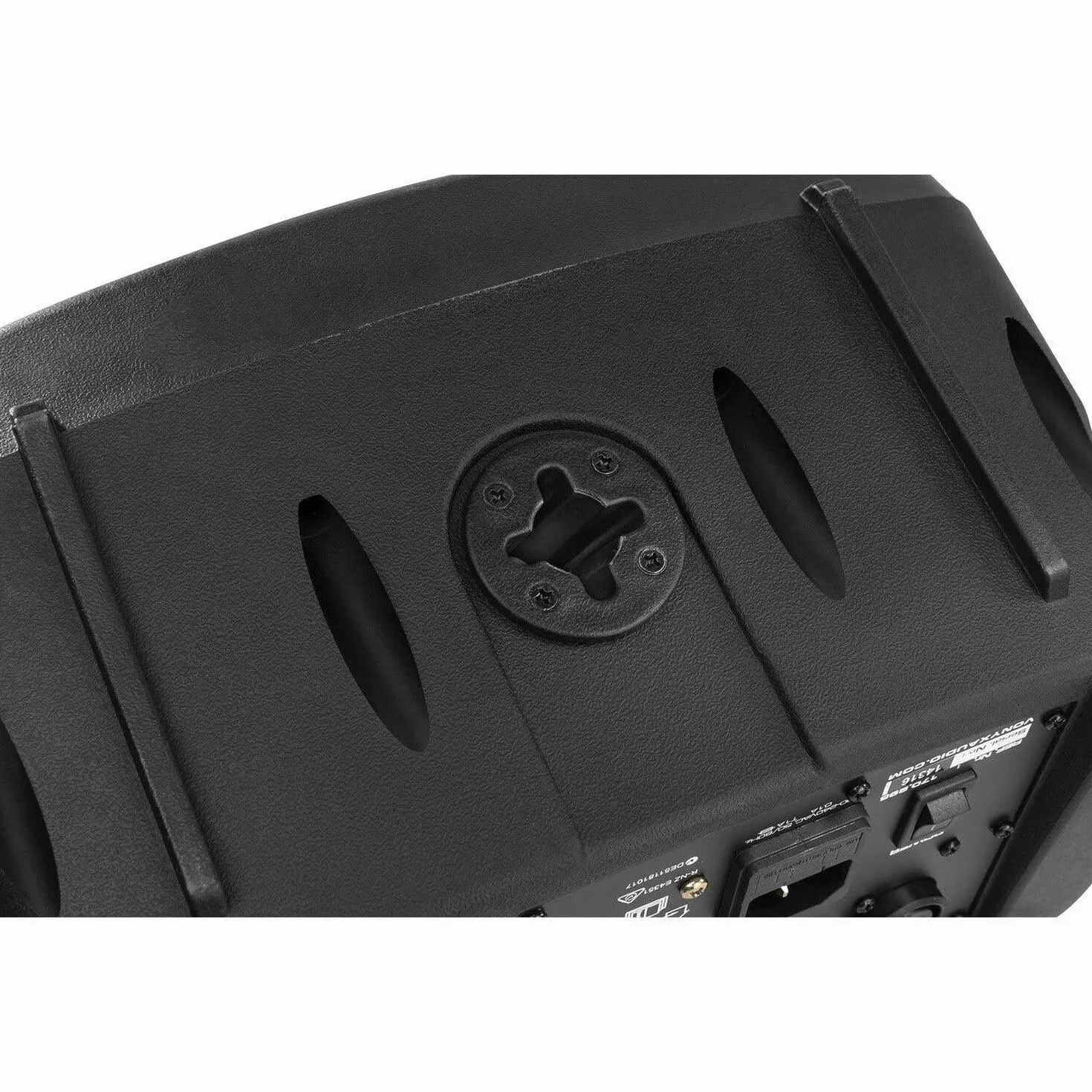 Vonyx V205B Monitor de Escenario - Altavoz Activo de 5 ", conexión inalámbrica Bluetooth, Puerto USB, Entrada de micrófono/Guitarra, Compacto y Ligero, Apto para Montaje en Soporte