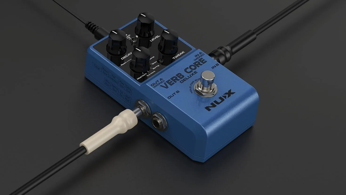 NU-X | Pedal Verb Core Deluxe con 8 efectos de reverberación diferentes en una sola caja