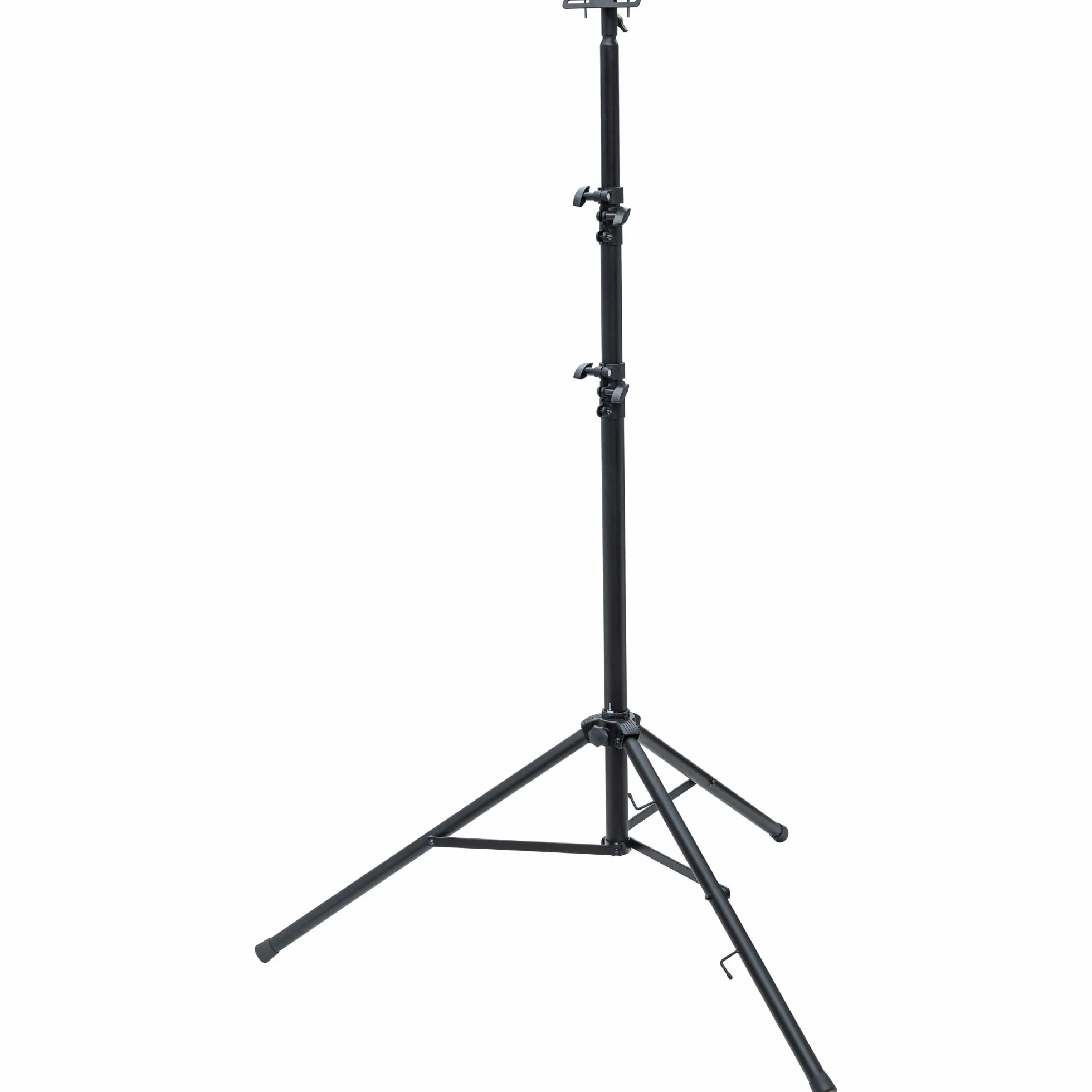 Brennenstuhl Trípode telescópico de construcción ST 302 para focos de Trabajo con Mecanismo de Descenso automático (Altura Regulable de 1,24m a 3m, máx. 20kg, con travesaño, 3 Tubos de Soporte)