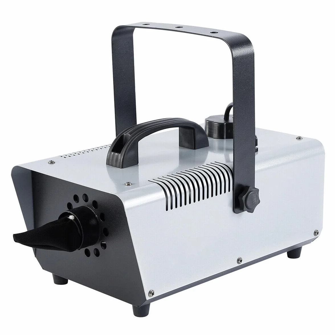 Máquina de Nieve 600W Gunner Smoke con Control Remoto y DMX, Profesional para Efectos de Escenario, Fiestas, Navidad y Bodas, Cobertura de 30m², Tanque de 1L, Soporte Ajustable
