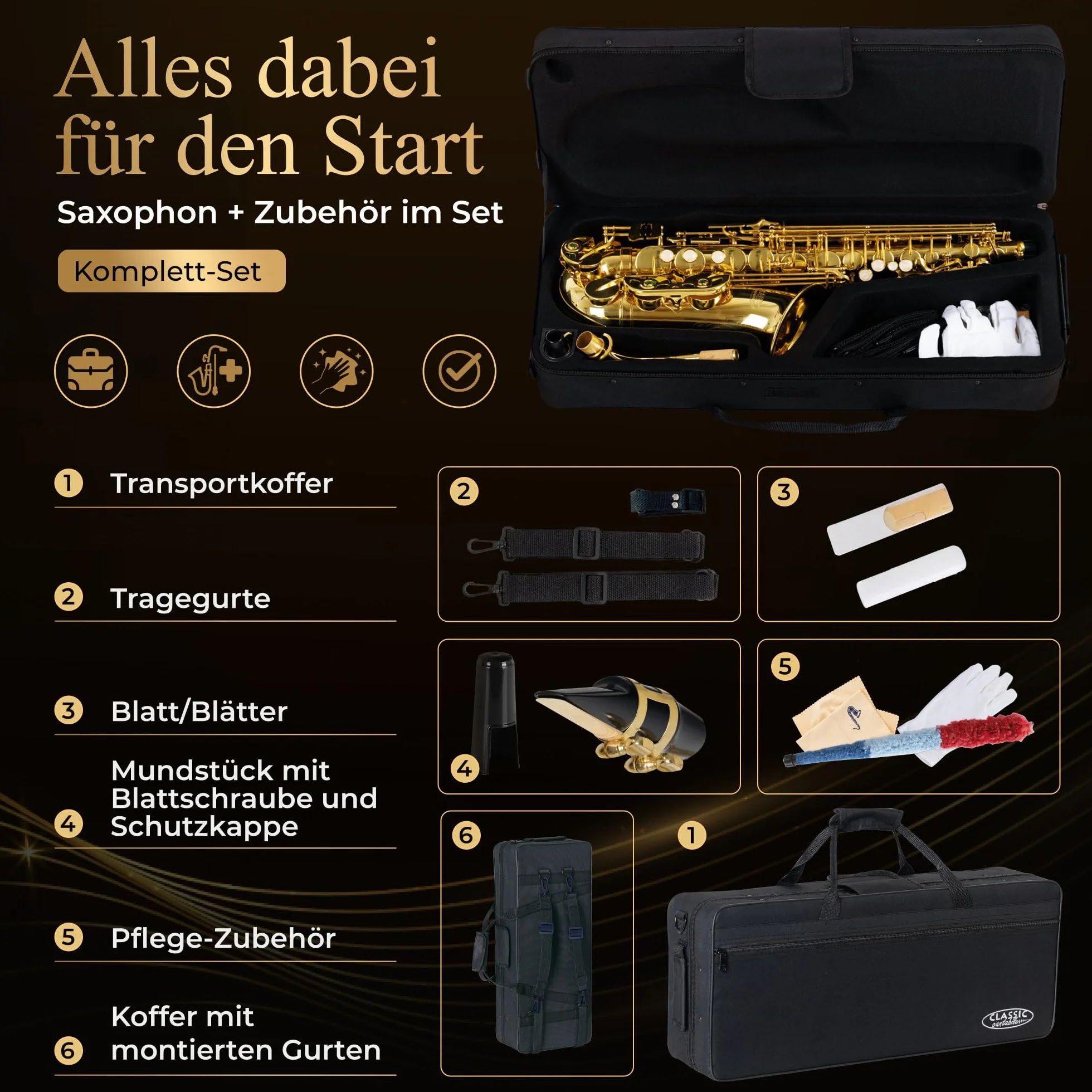 Classic Cantabile Winds AS-450 Eb saxófon alto